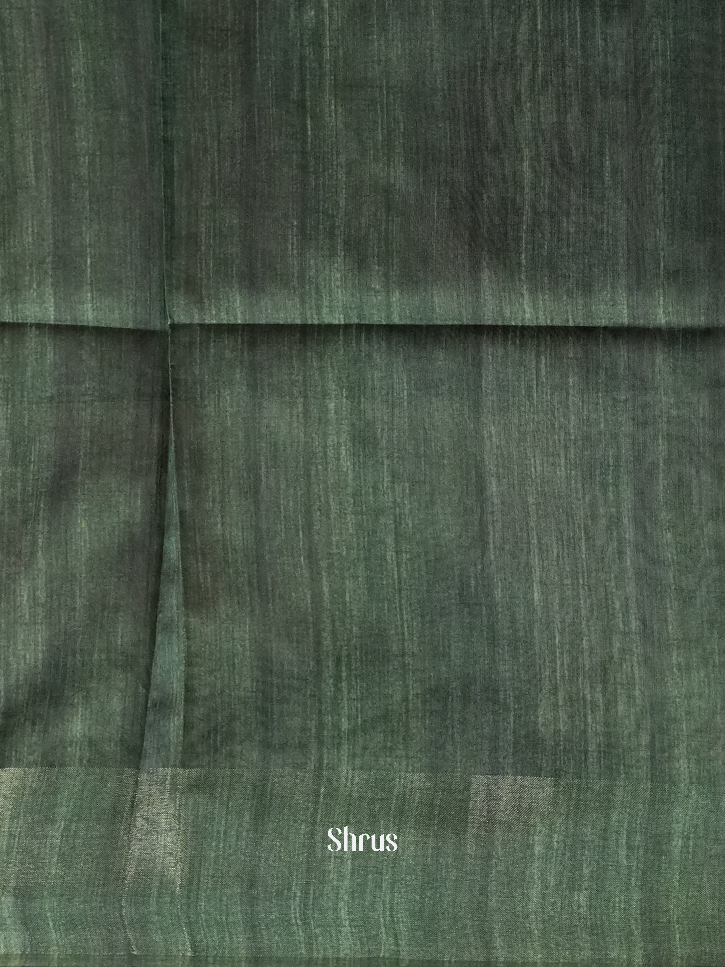 Creamy Brown & Green - Champa semi tussar - Shop on Shrus.com