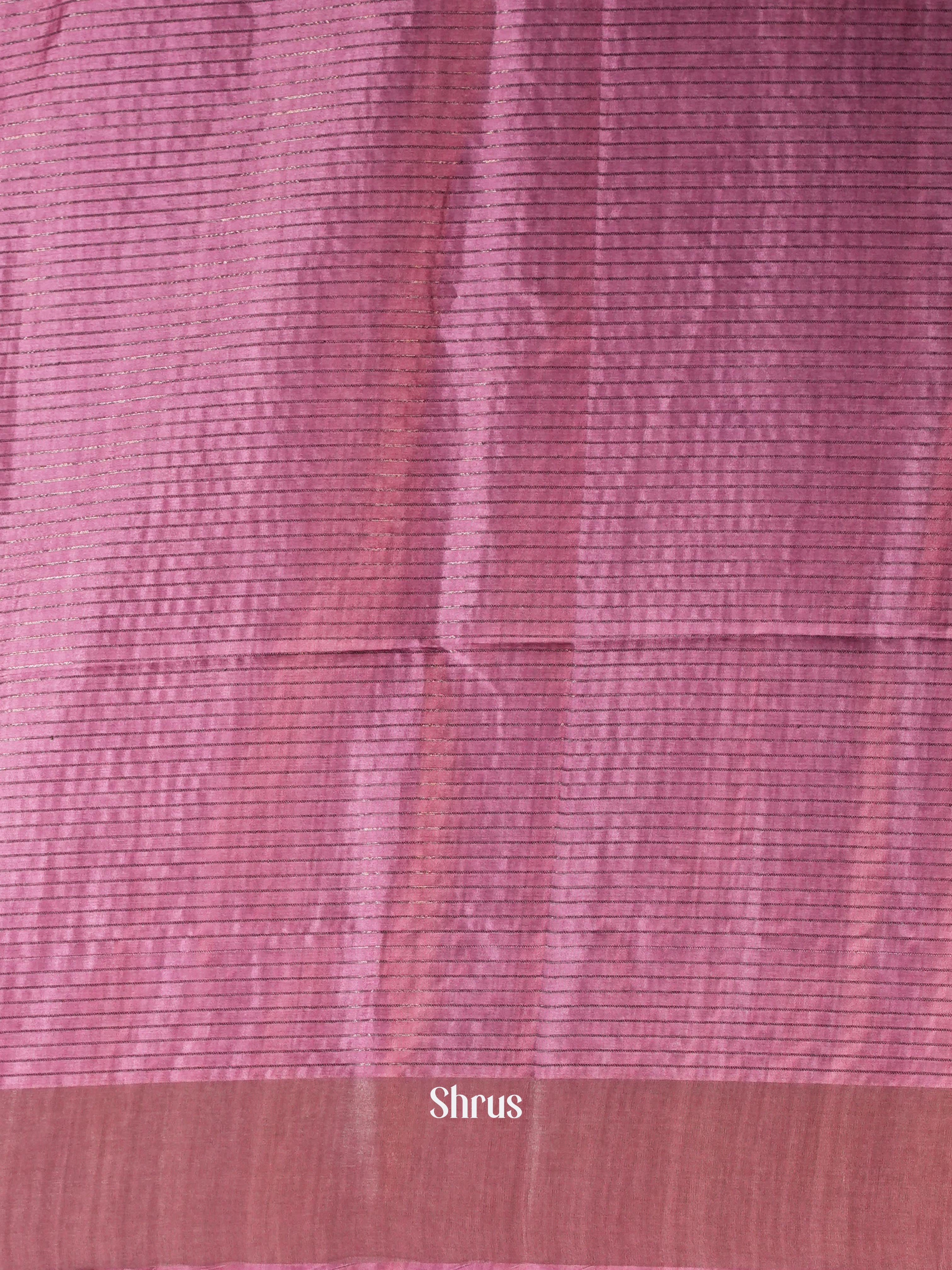 Grey & Purple - Champa Semi tussar Saree - Shop on Shrus.com