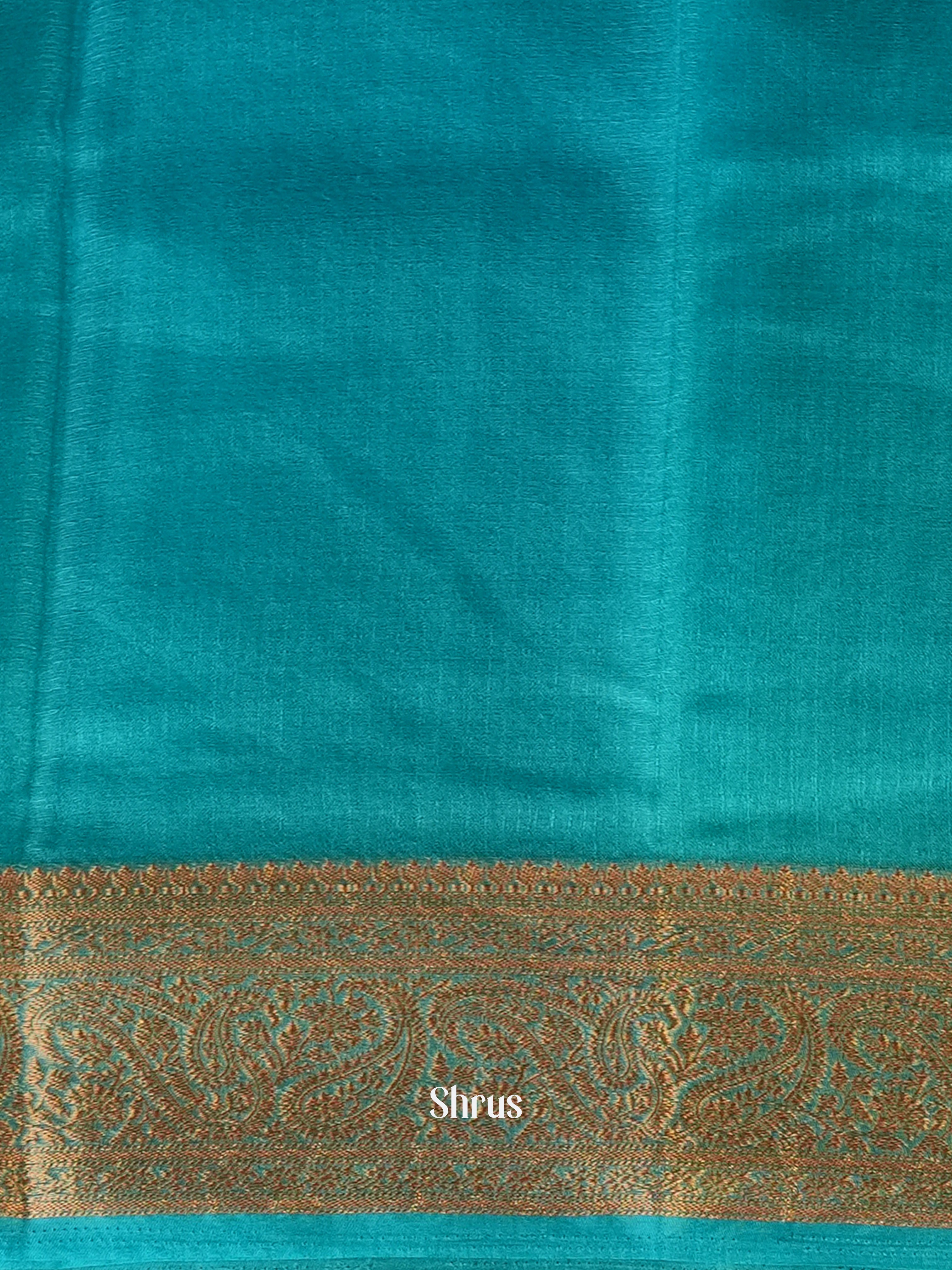 Blue - Semi Georgette Saree - Shop on Shrus.com