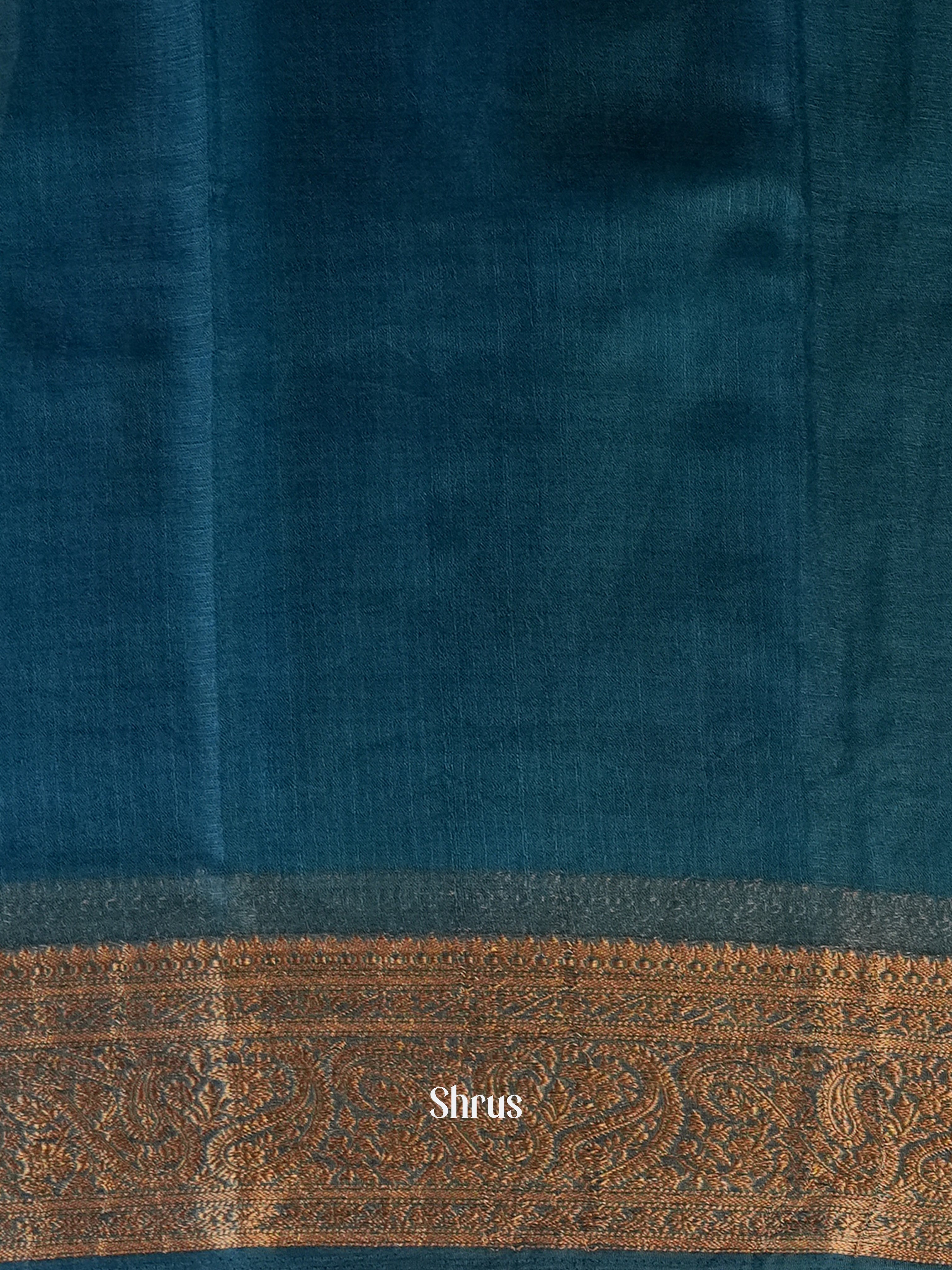 Blue - Semi Georgette Saree - Shop on Shrus.com