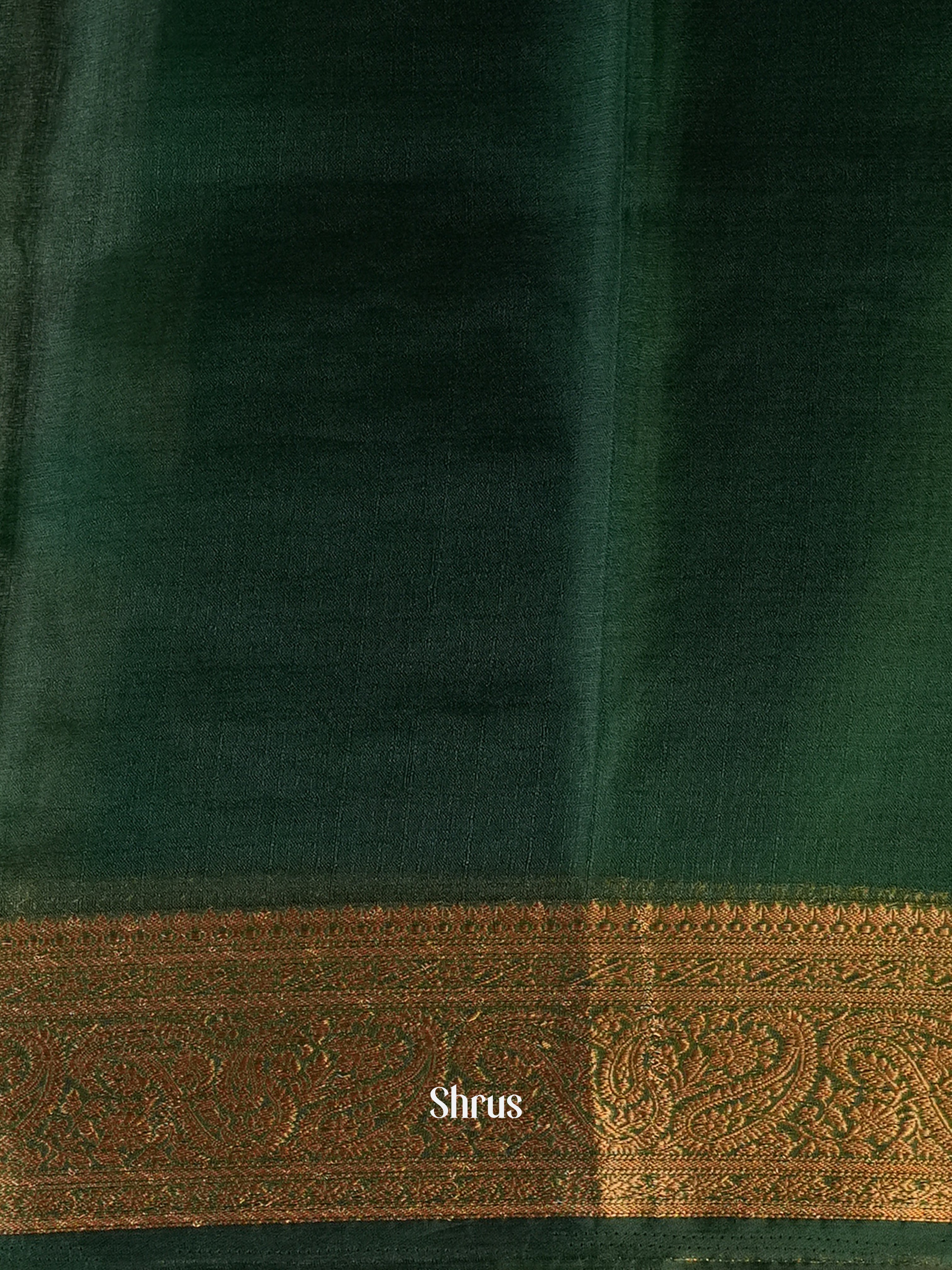 Green - Semi Georgette Saree - Shop on Shrus.com