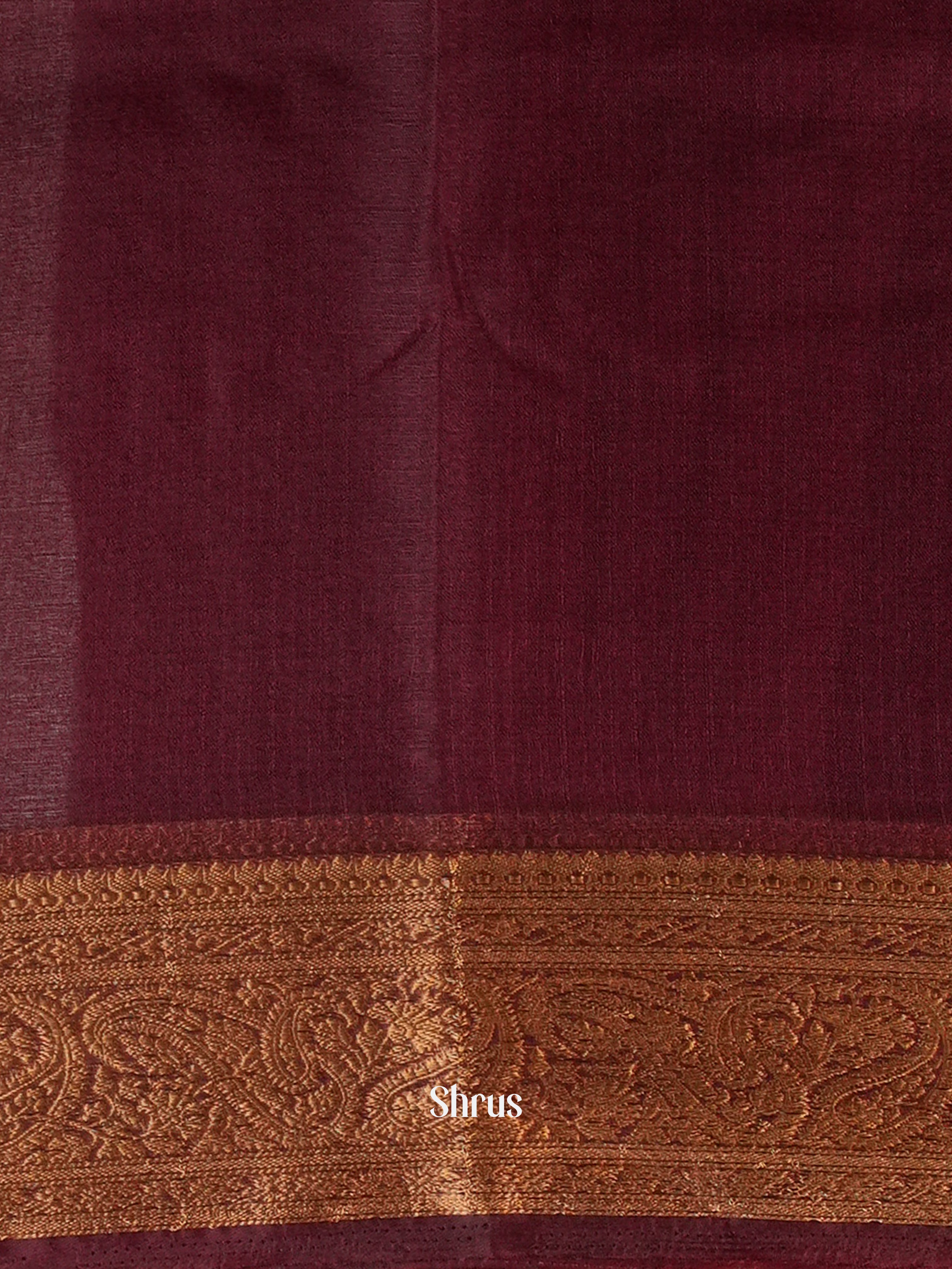 Brown - Semi Georgette Saree - Shop on Shrus.com