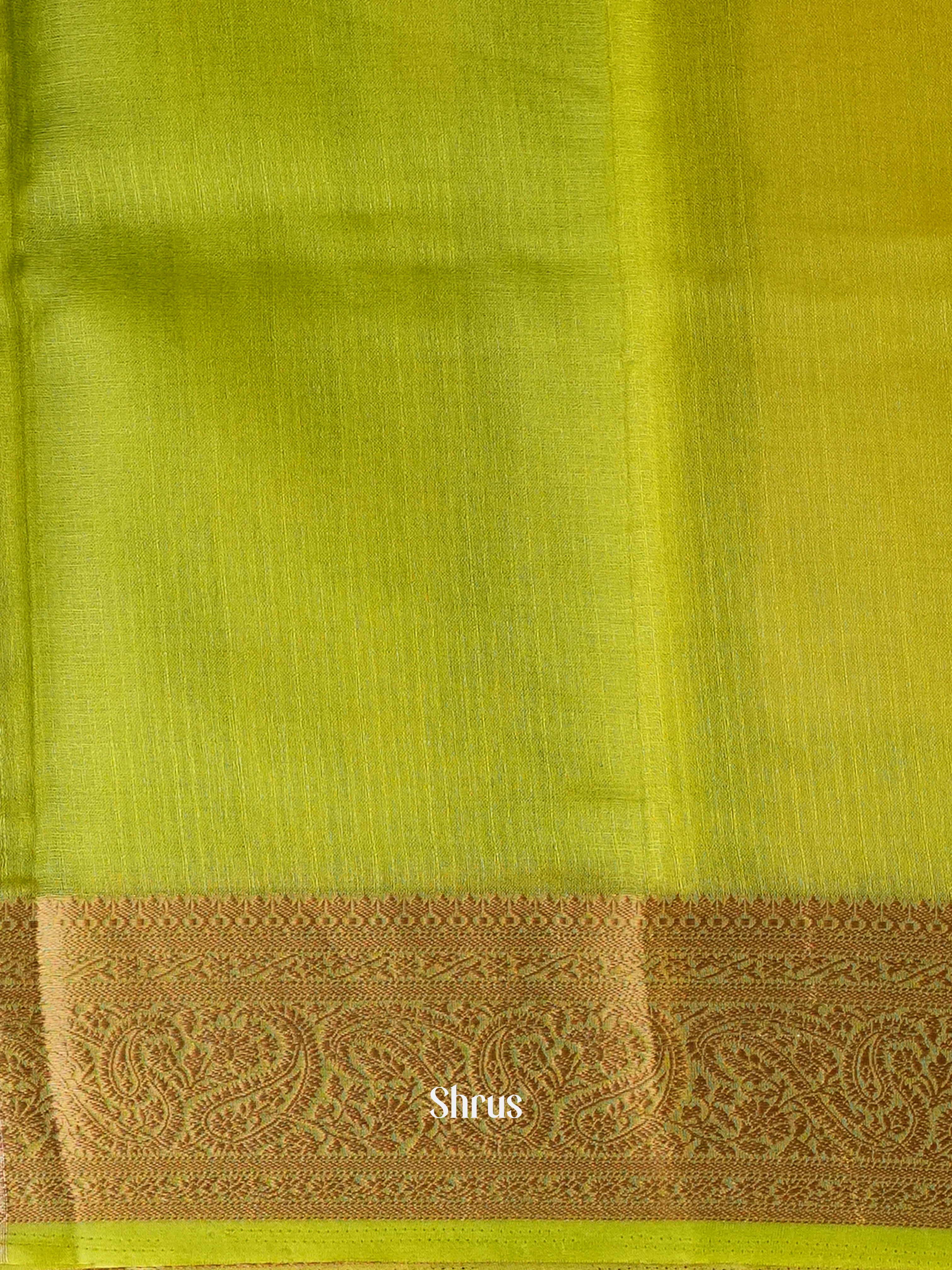 Lite Green - Semi Georgette Saree - Shop on Shrus.com