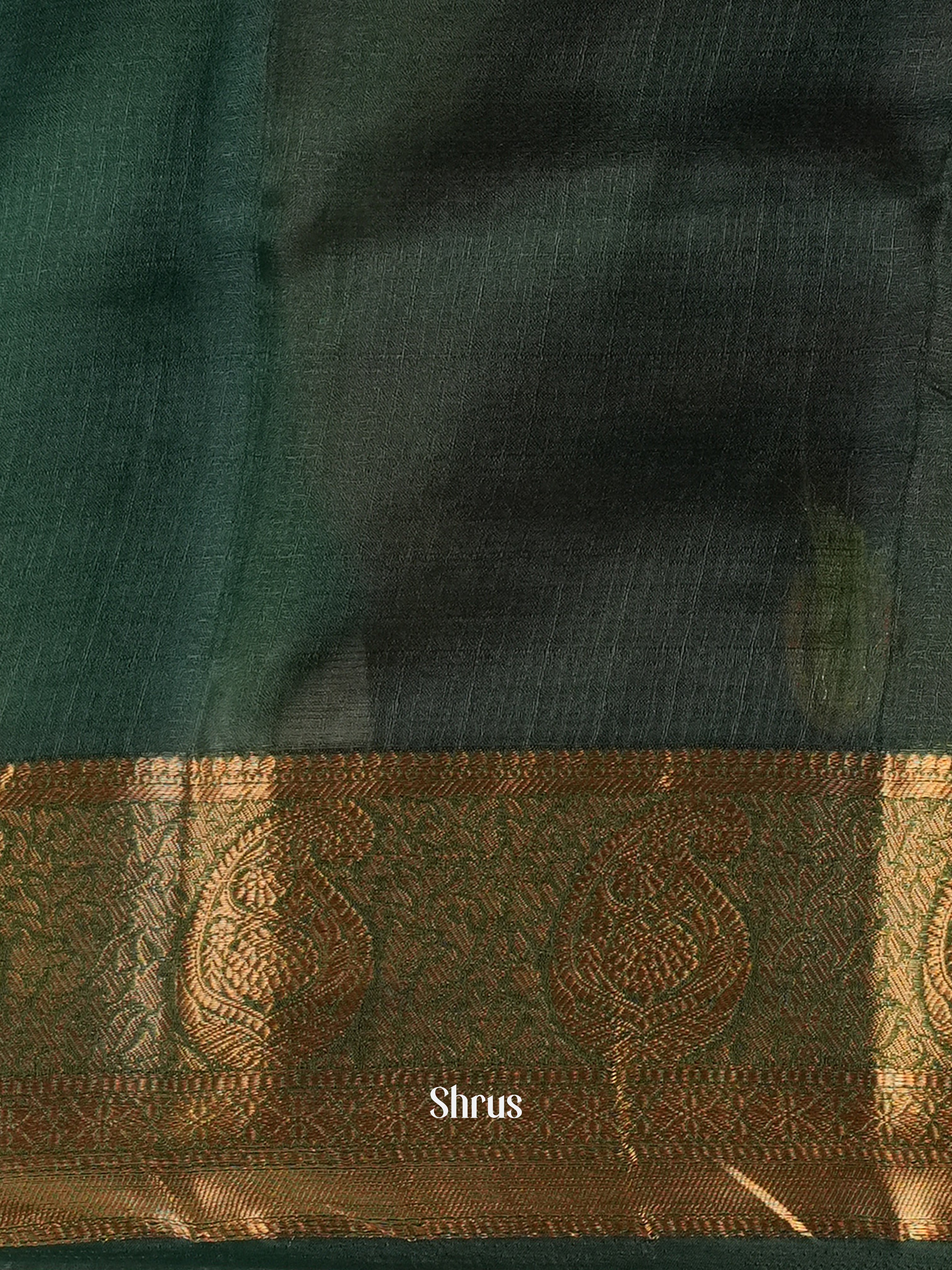 Green - Semi Georgette Saree - Shop on Shrus.com