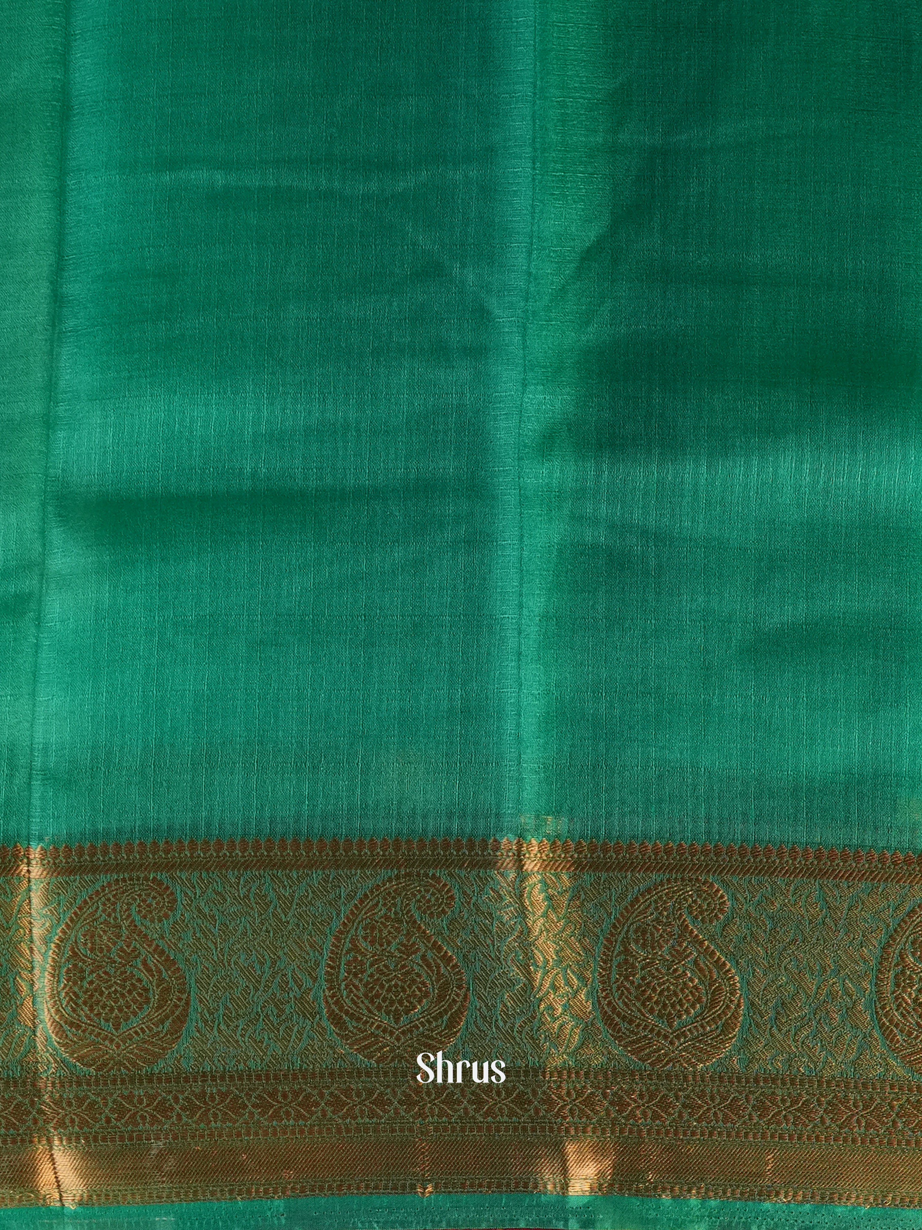 Green- Semi Georgette Saree - Shop on Shrus.com