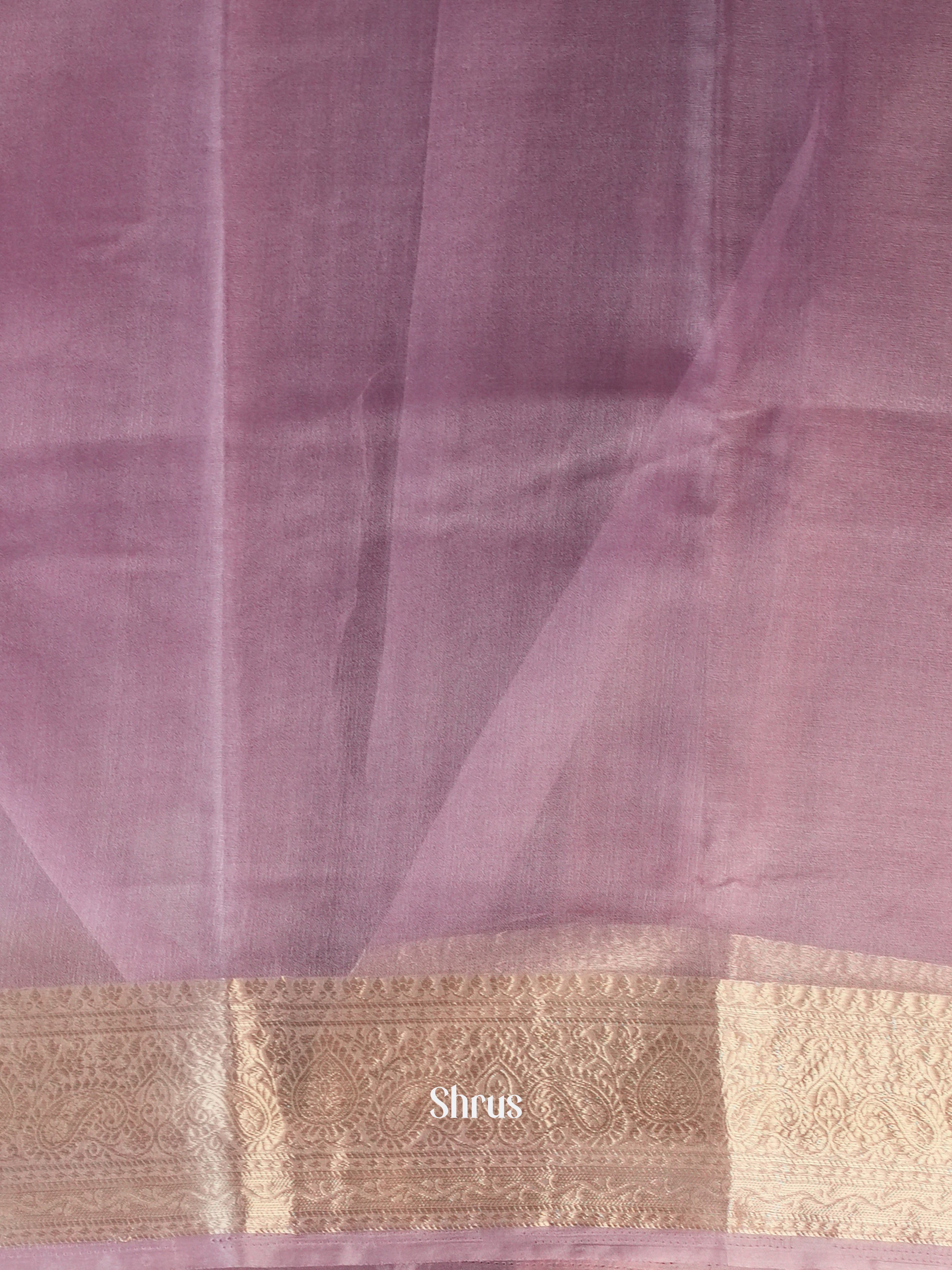 Purple - Semi Georgette Saree - Shop on Shrus.com