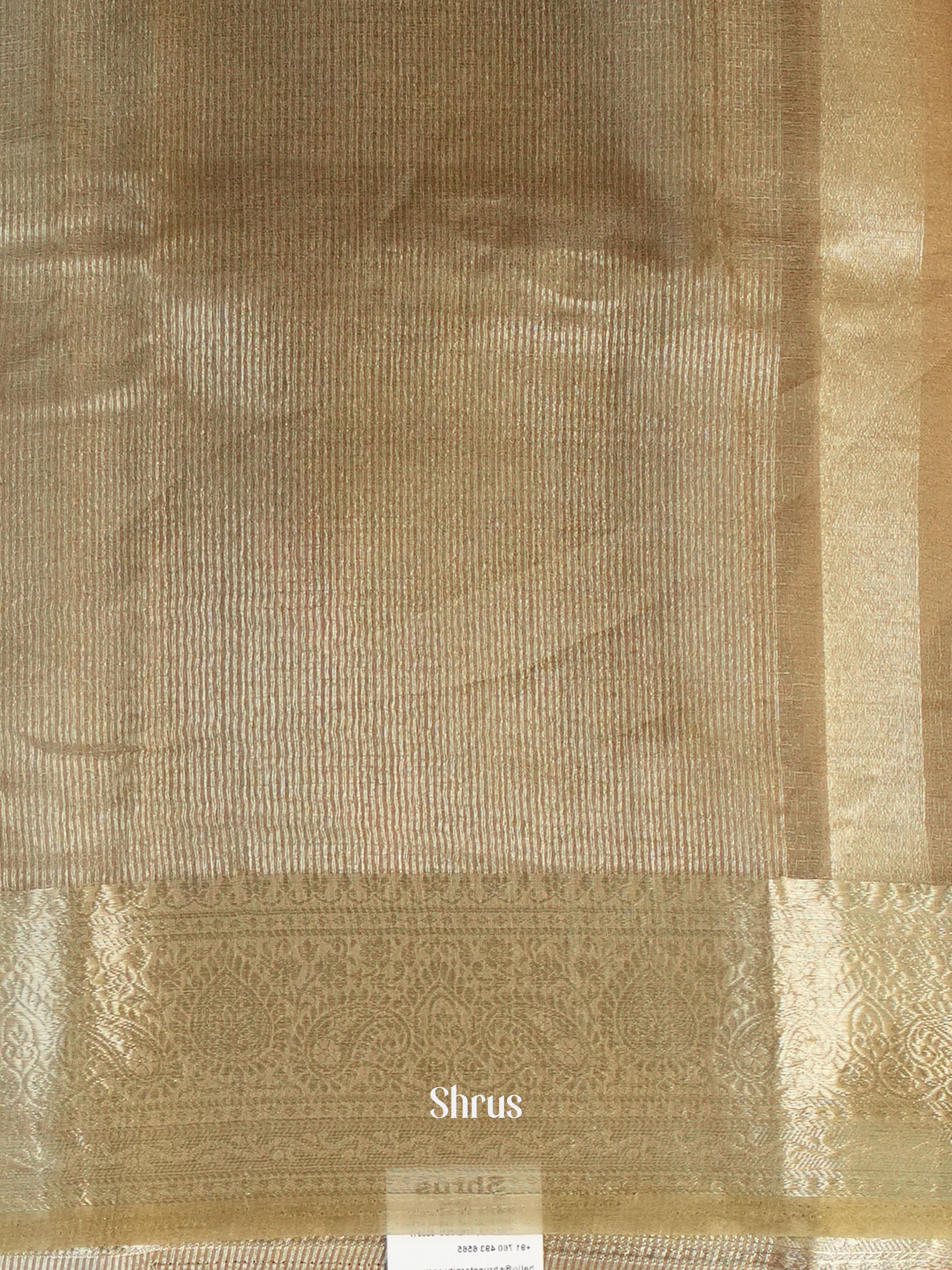 Grey - Semi Georgette Saree - Shop on Shrus.com