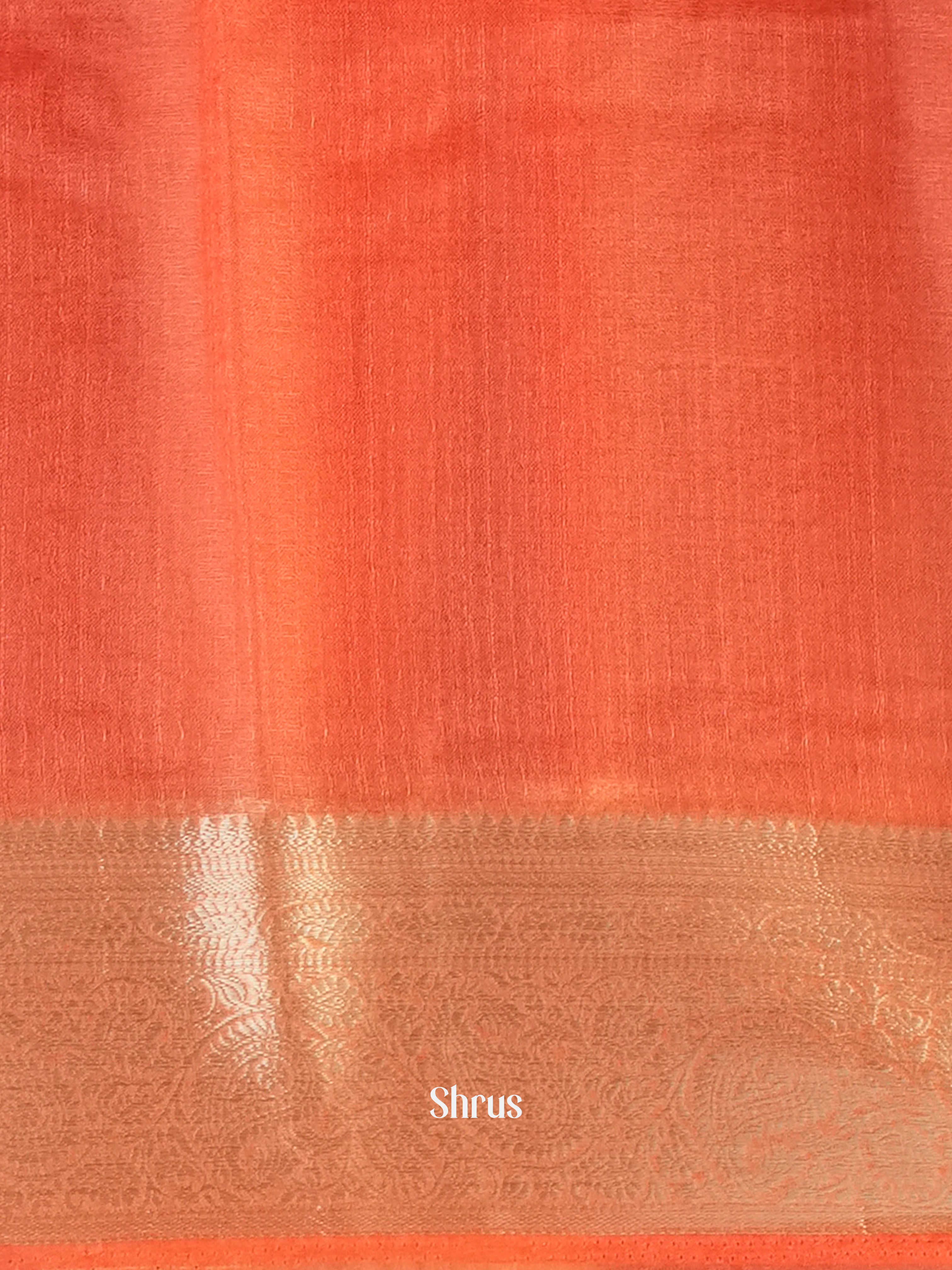 Peach - Semi Georgette Saree - Shop on Shrus.com