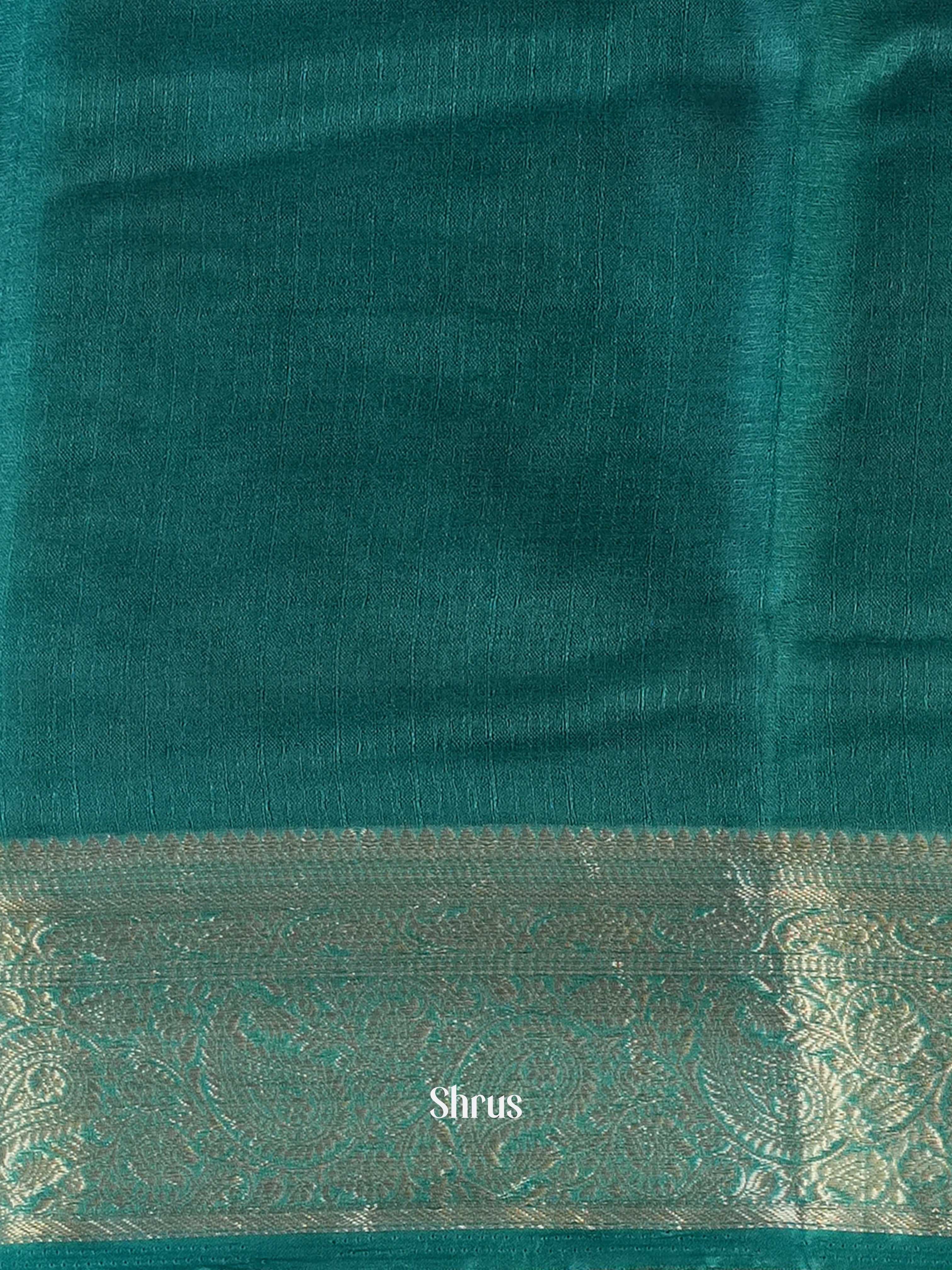 Green - Semi Georgette Saree - Shop on Shrus.com