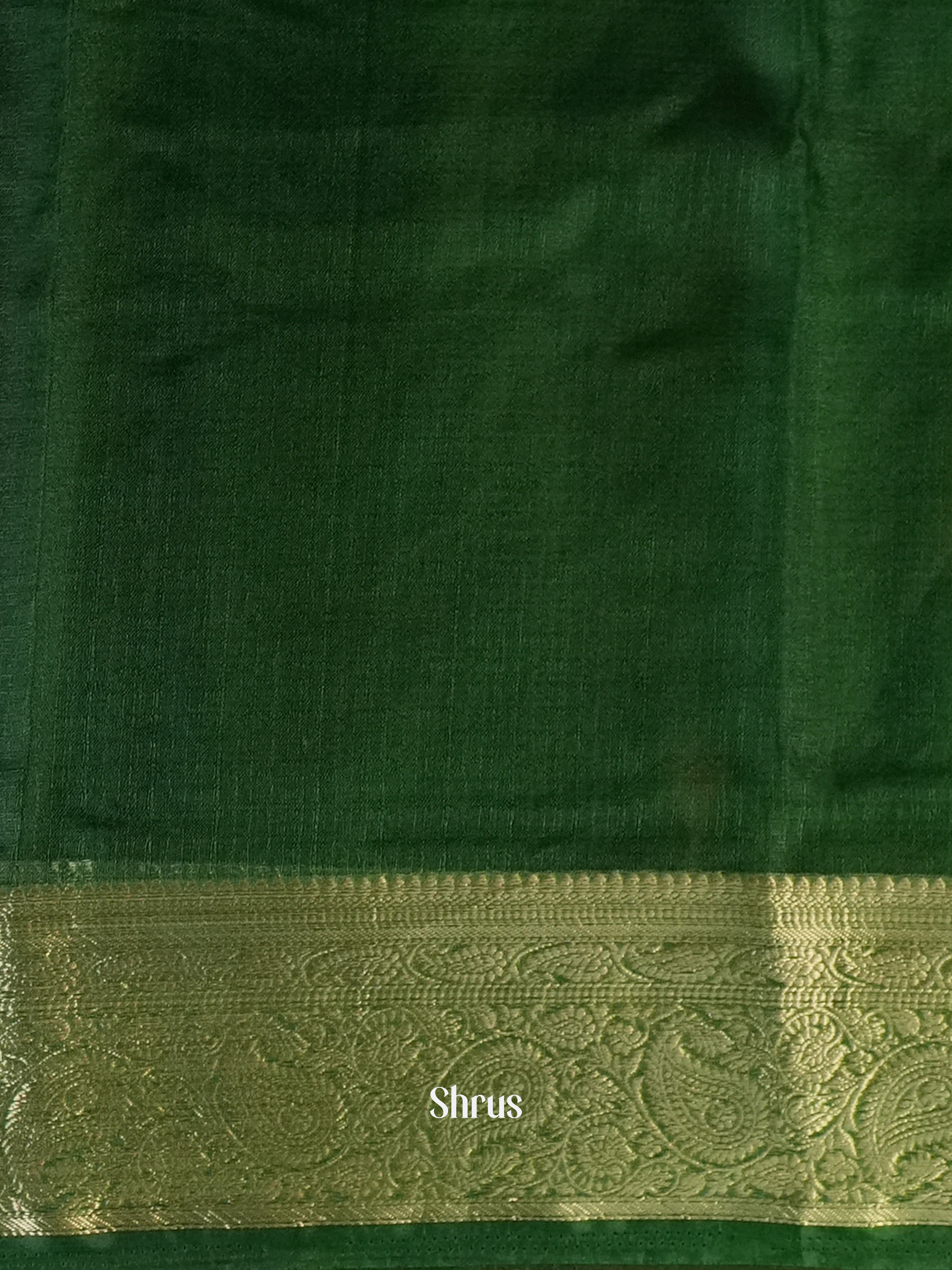Green - Semi Georgette Saree - Shop on Shrus.com