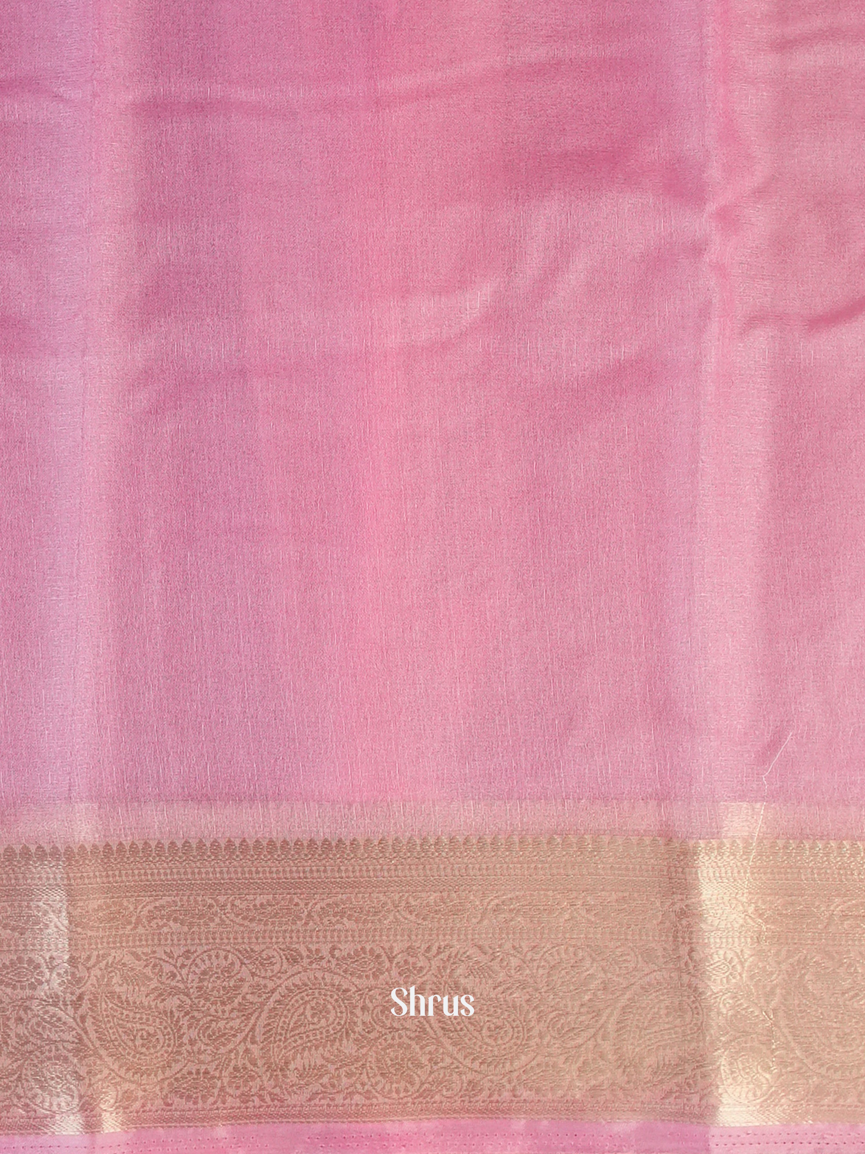 Pink - Semi Georgette Saree - Shop on Shrus.com