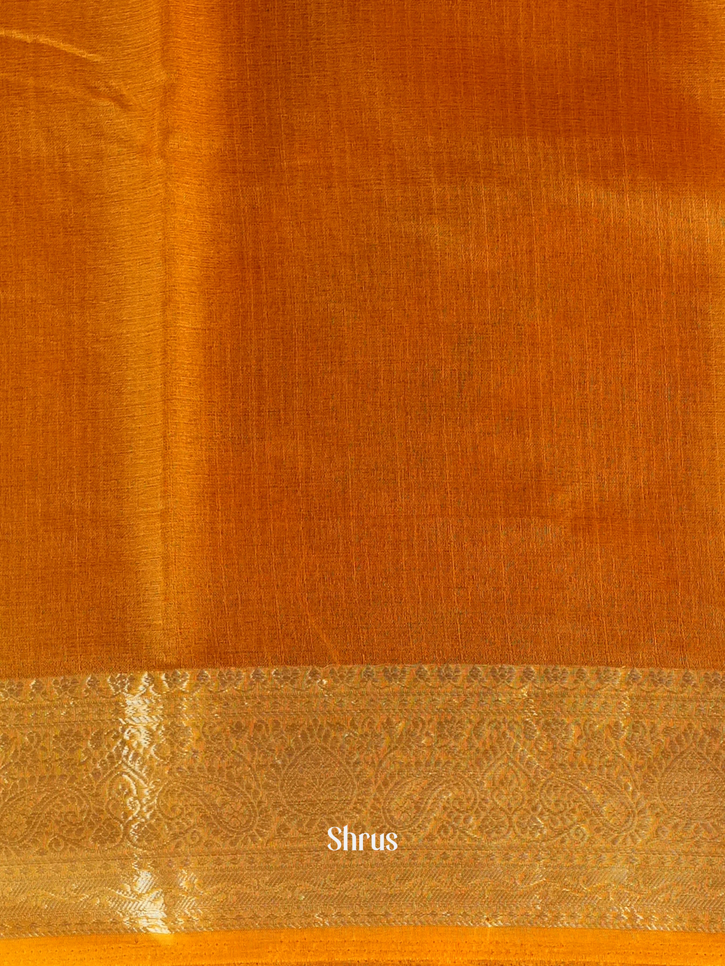 Mustard - Semi Georgette Saree - Shop on Shrus.com