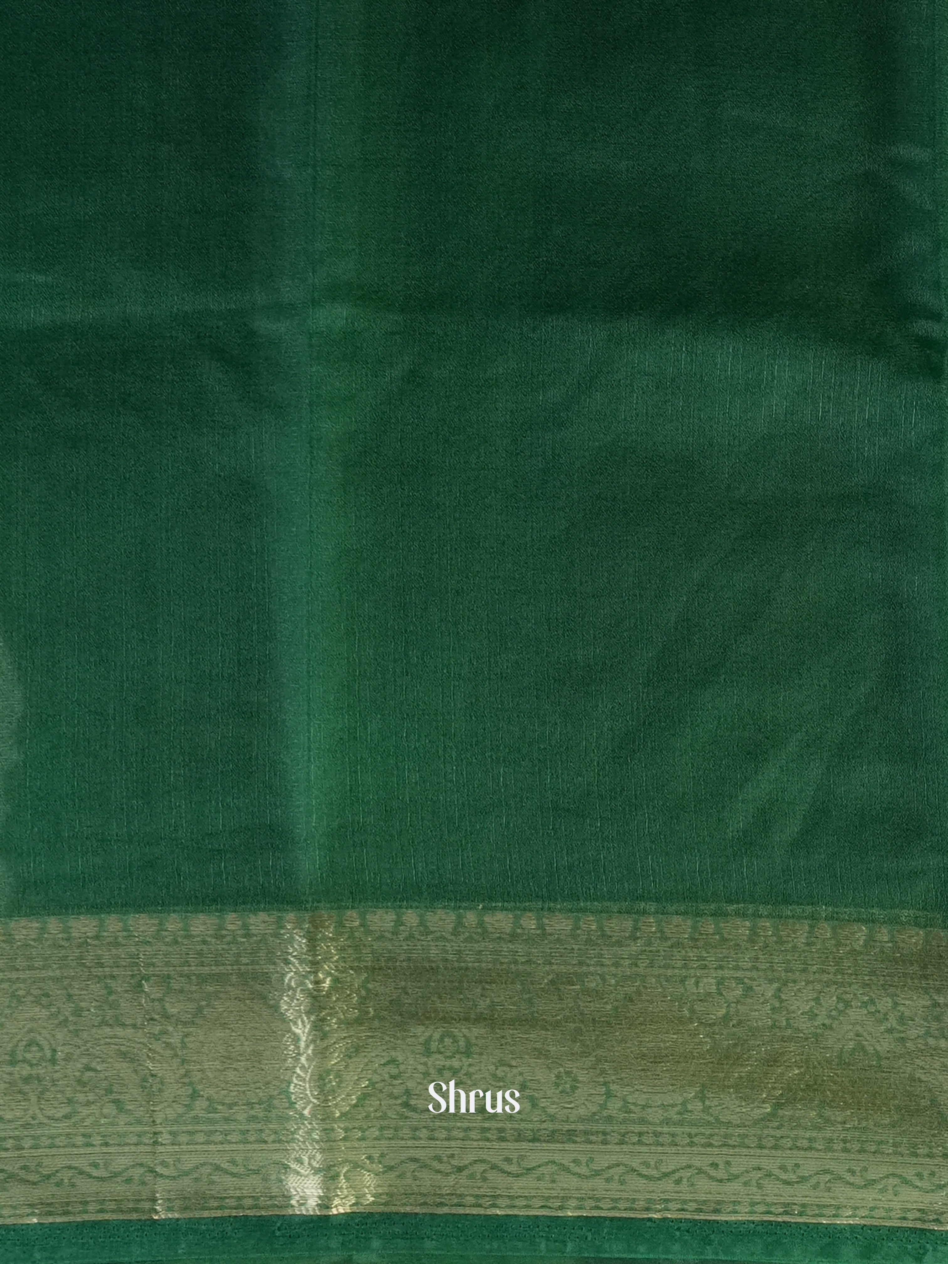 Green - Semi Georgette Saree - Shop on Shrus.com