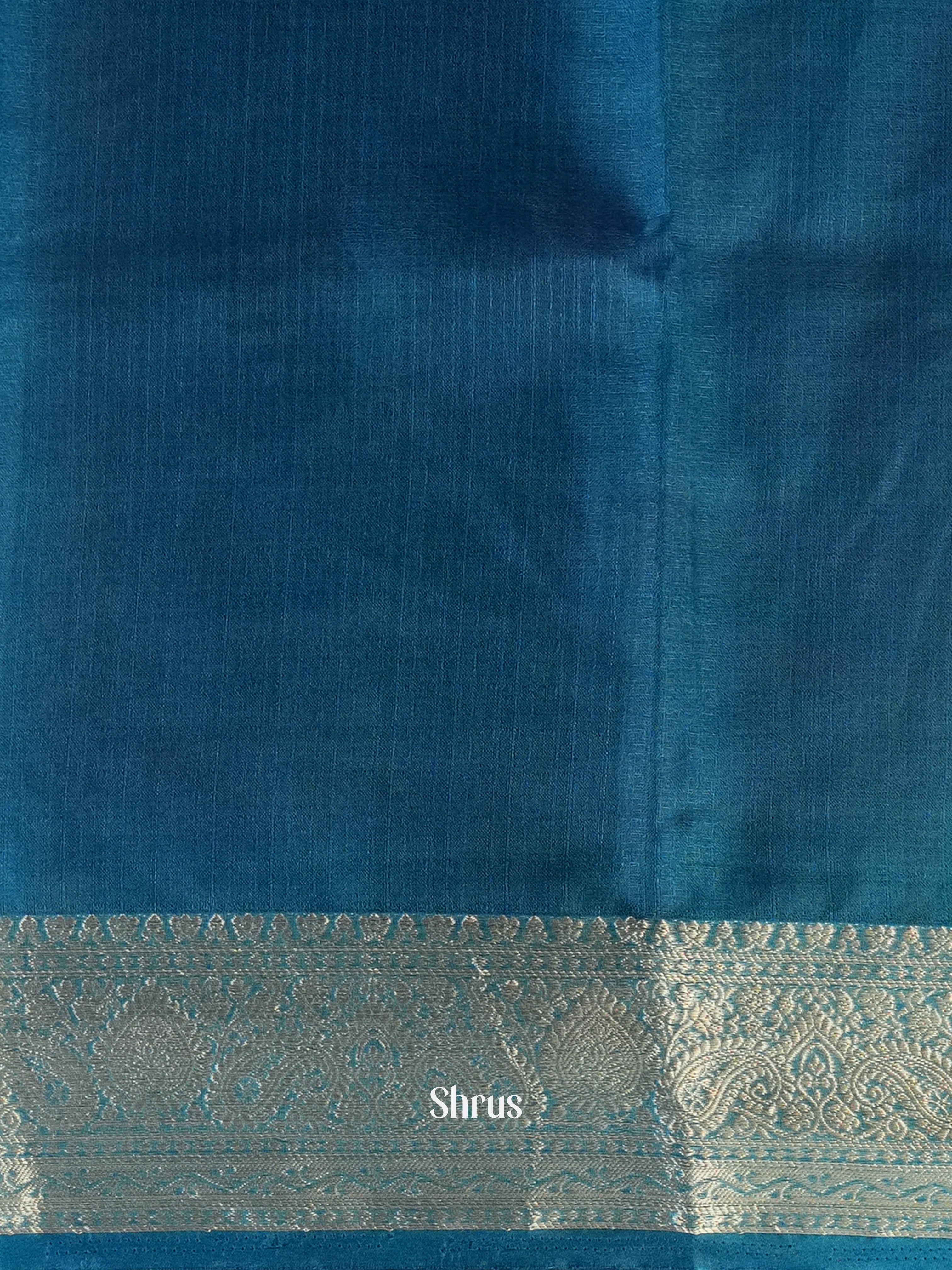 Blue - Semi Georgette Saree - Shop on Shrus.com