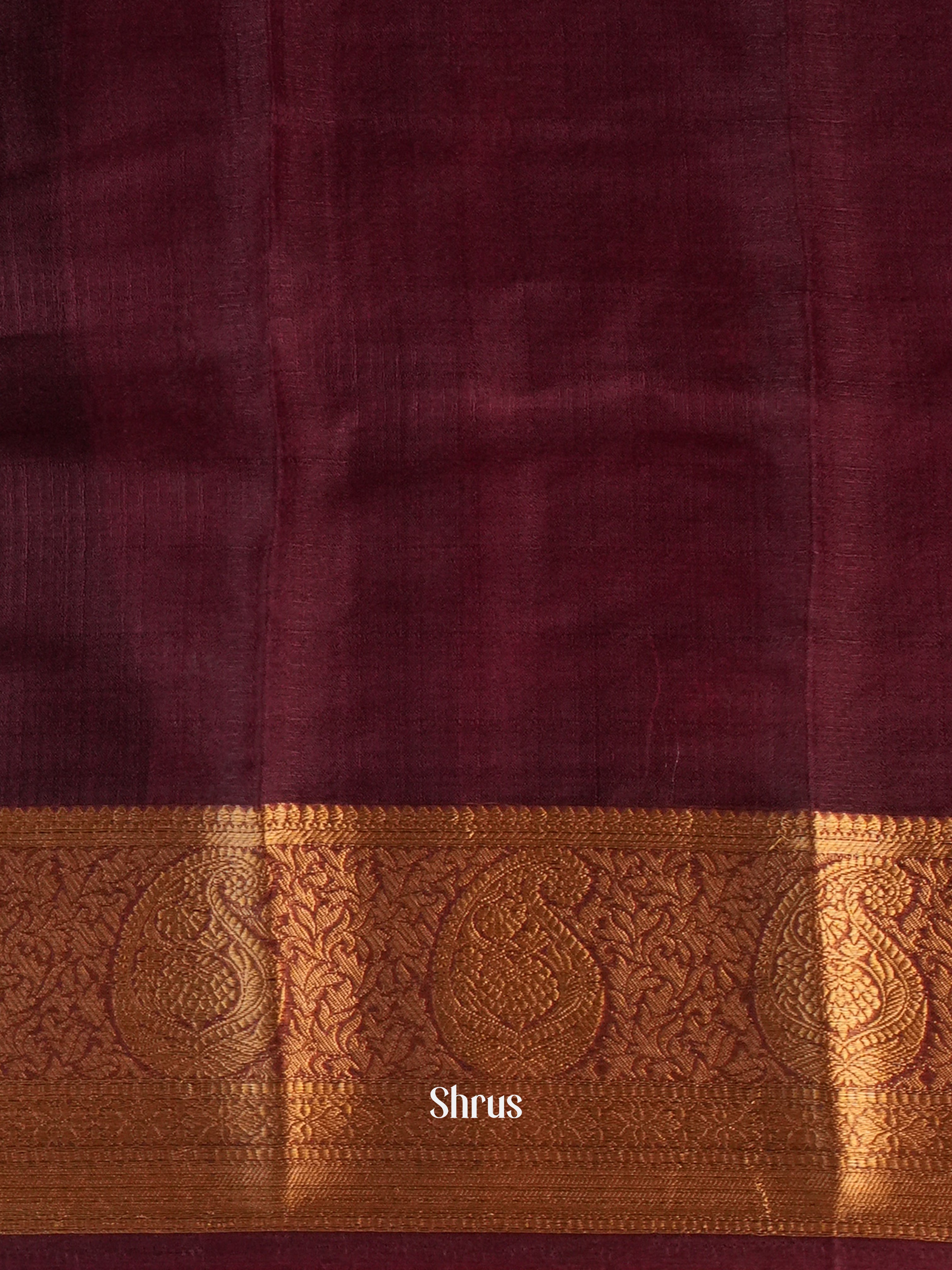 Maroon - Semi Georgette Saree - Shop on Shrus.com