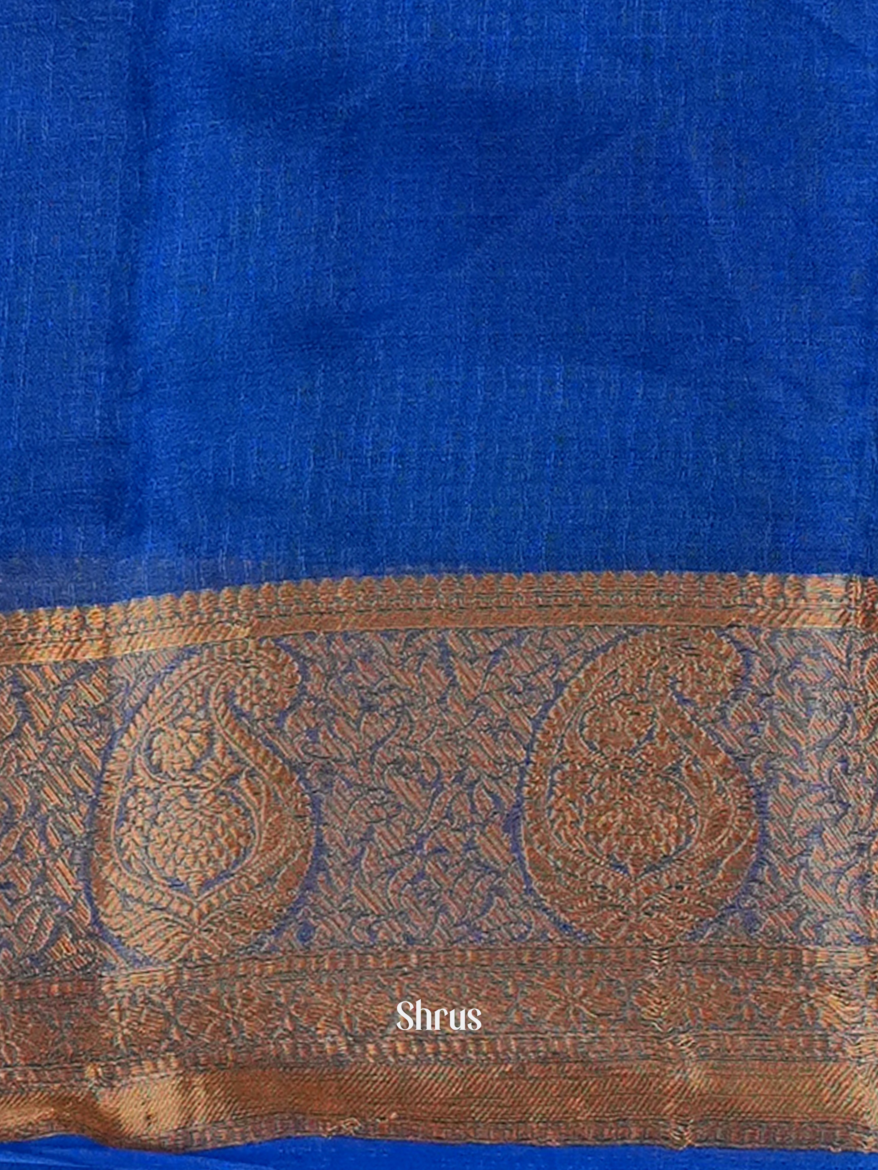 Blue - Semi Georgette Saree - Shop on Shrus.com