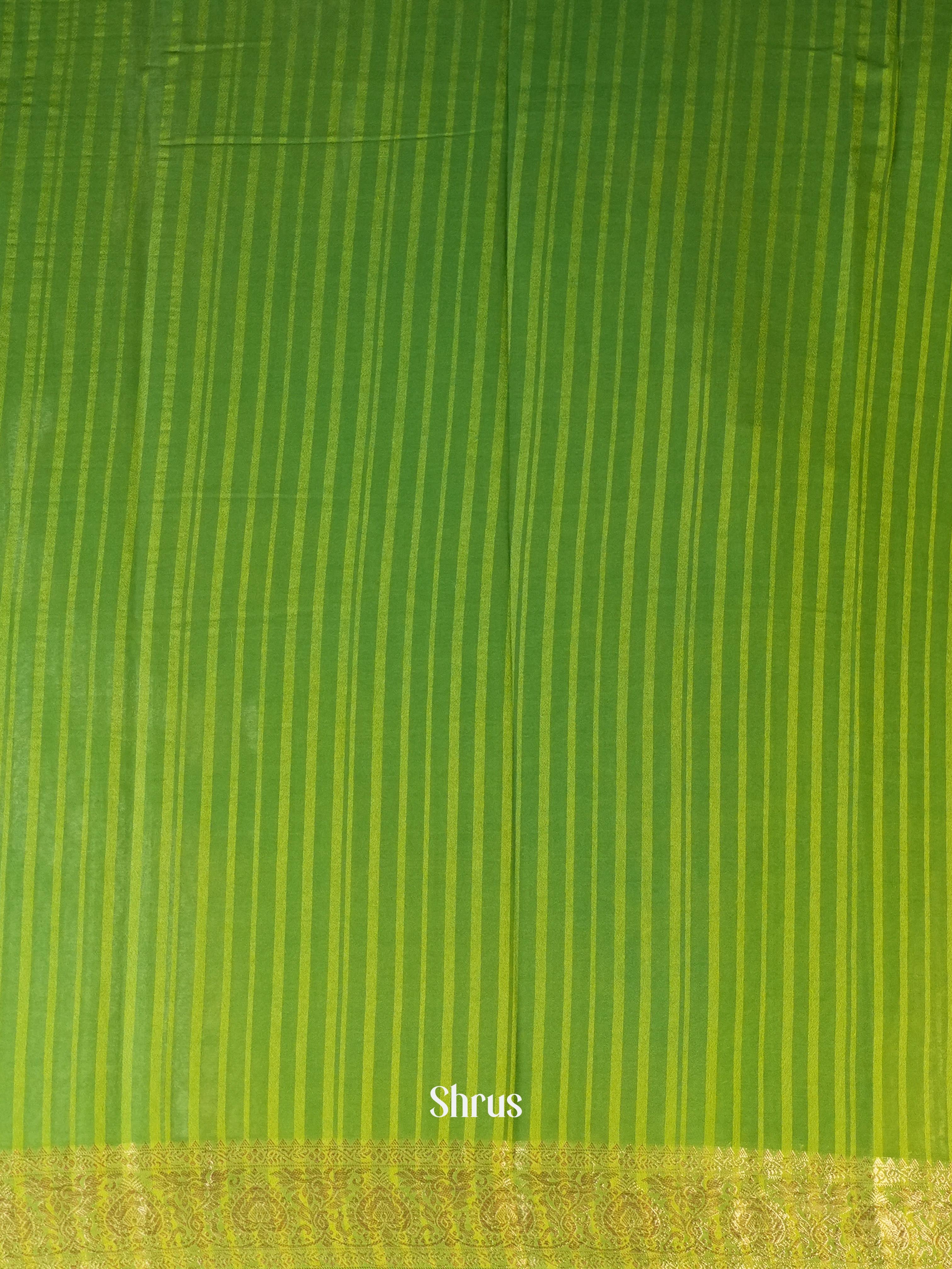 Lite Green - Semi Mysoresilk Saree - Shop on Shrus.com