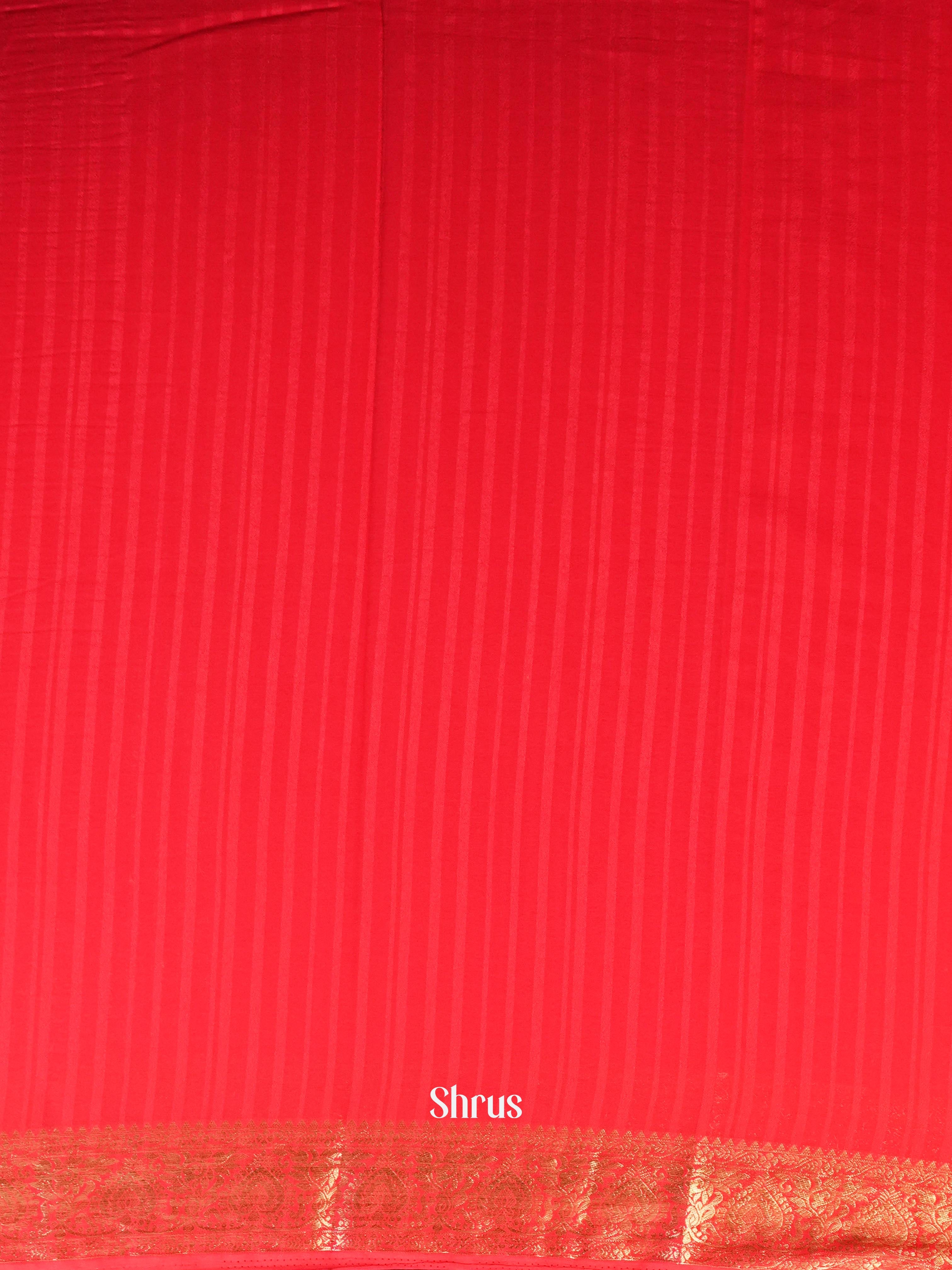 Red - Semi Mysoresilk Saree - Shop on Shrus.com