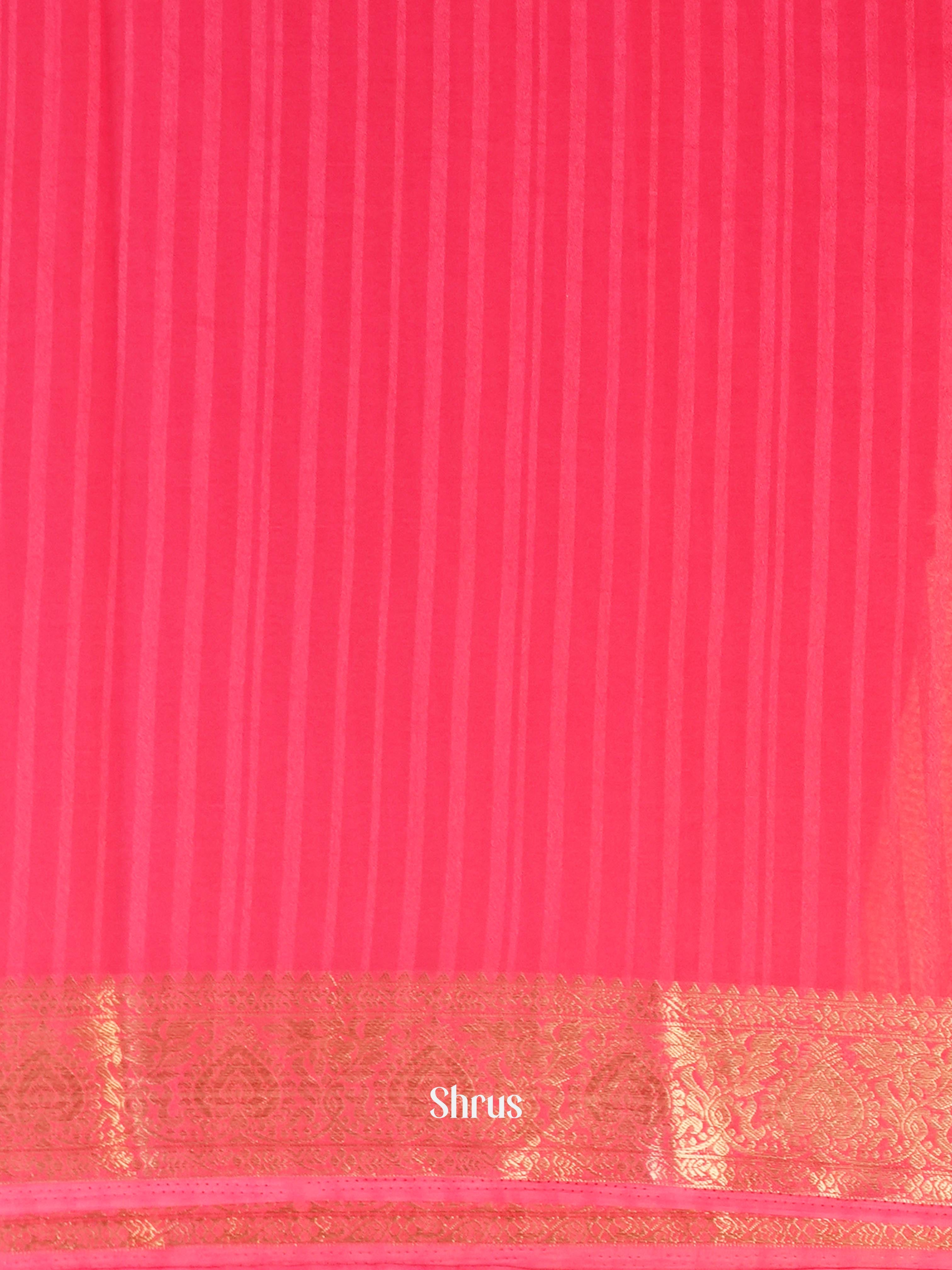 Pink - Semi Mysoresilk Saree - Shop on Shrus.com