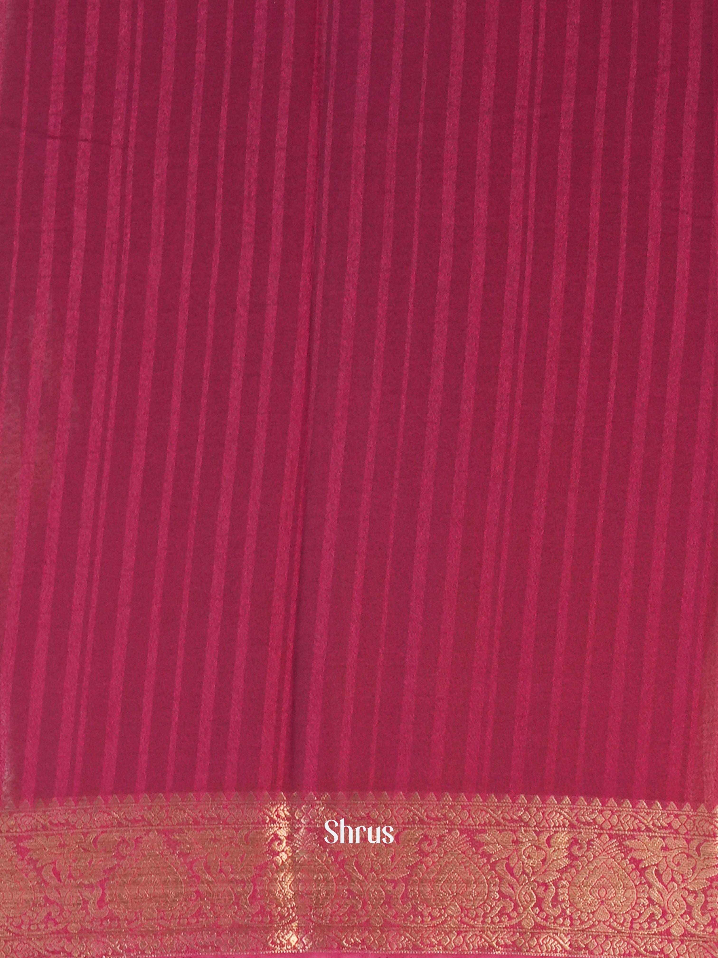 Wine - Semi Mysoresilk Saree - Shop on Shrus.com