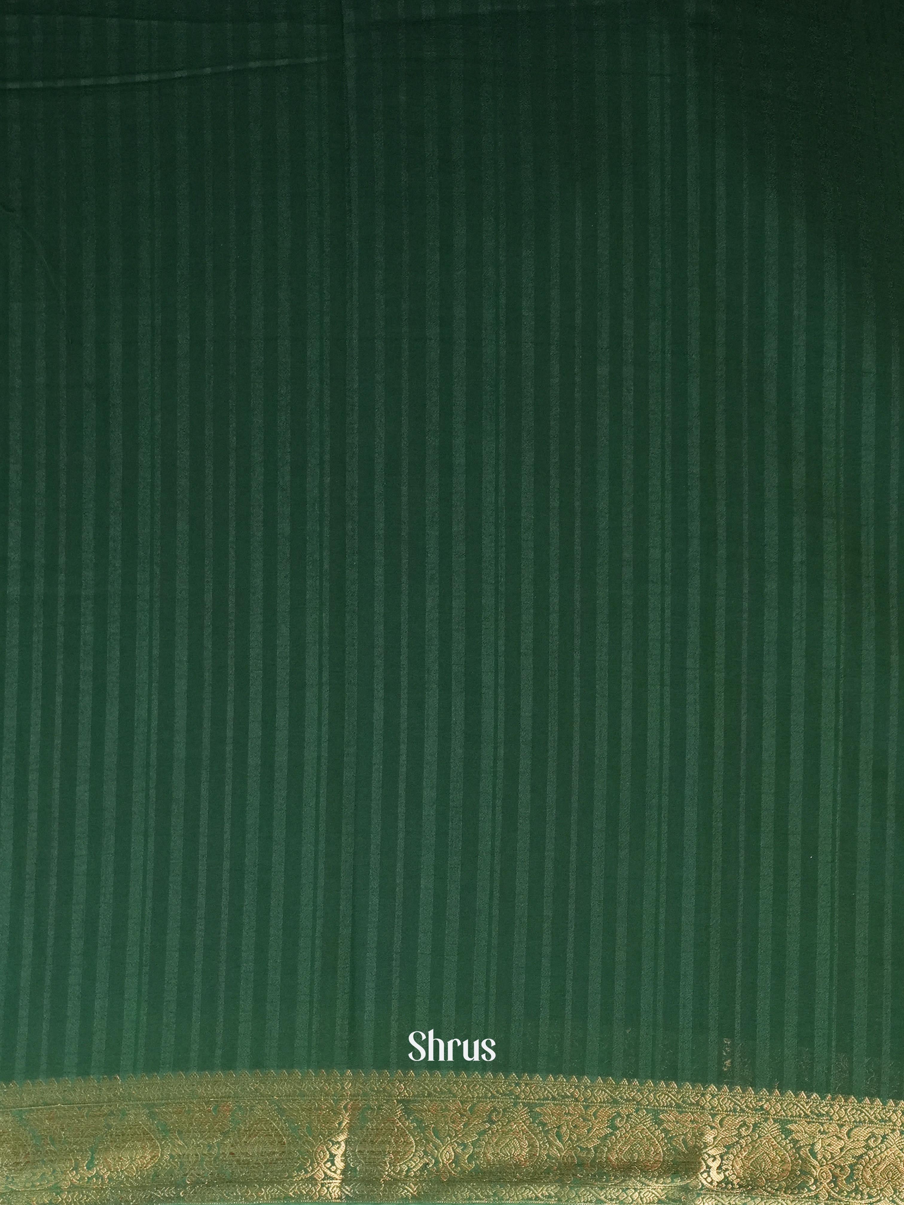 Green - Semi Mysoresilk Saree - Shop on Shrus.com
