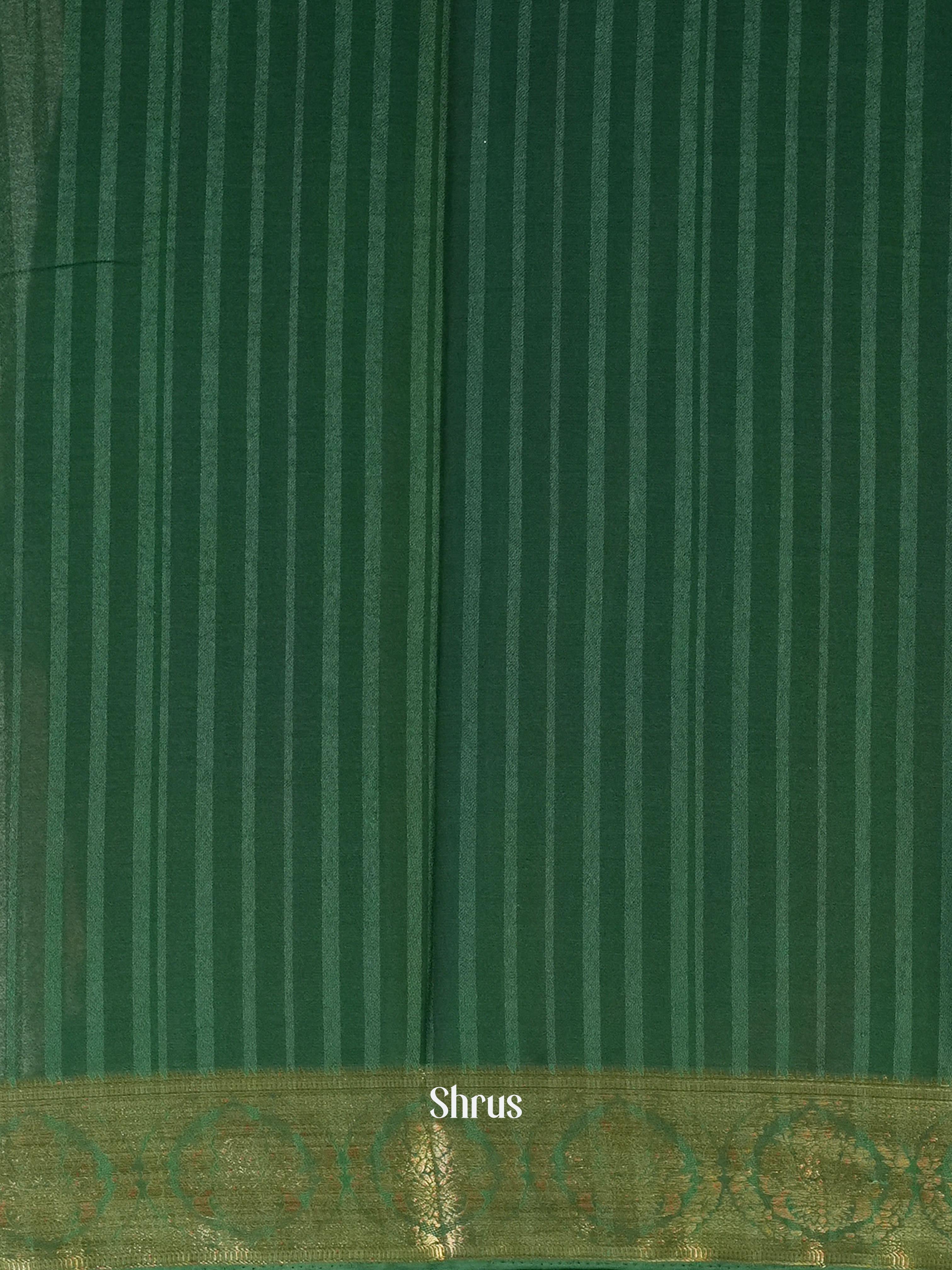 Green - Semi Mysoresilk Saree - Shop on Shrus.com