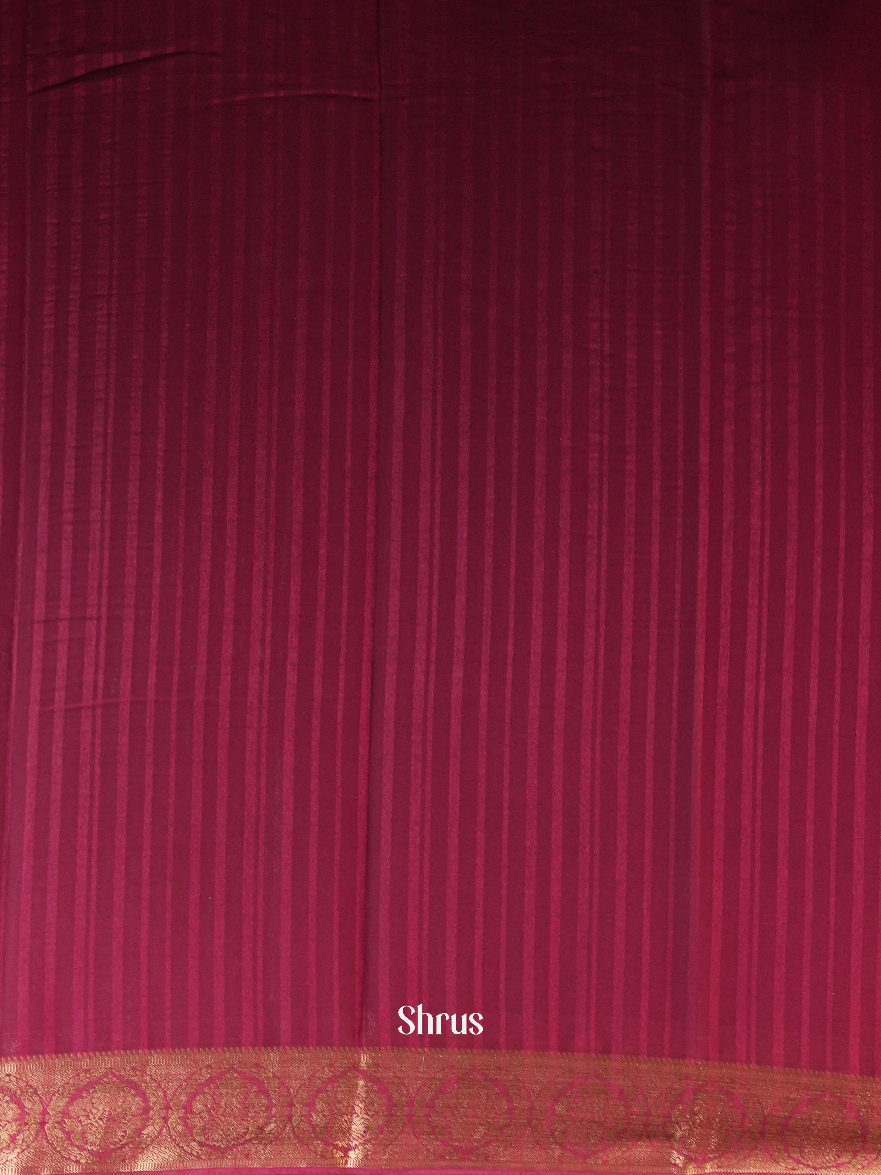 Maroon - Semi Mysoresilk Saree - Shop on Shrus.com