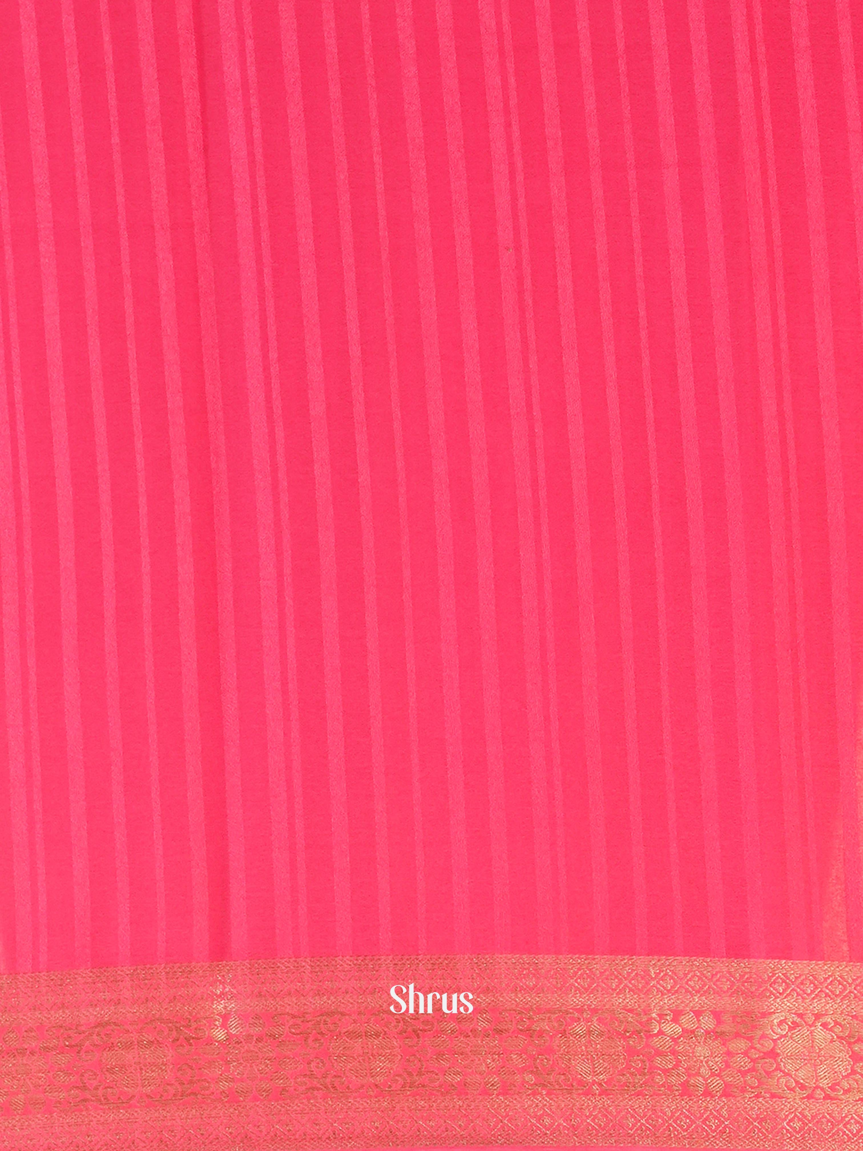 Pink - Semi Mysoresilk Saree - Shop on Shrus.com