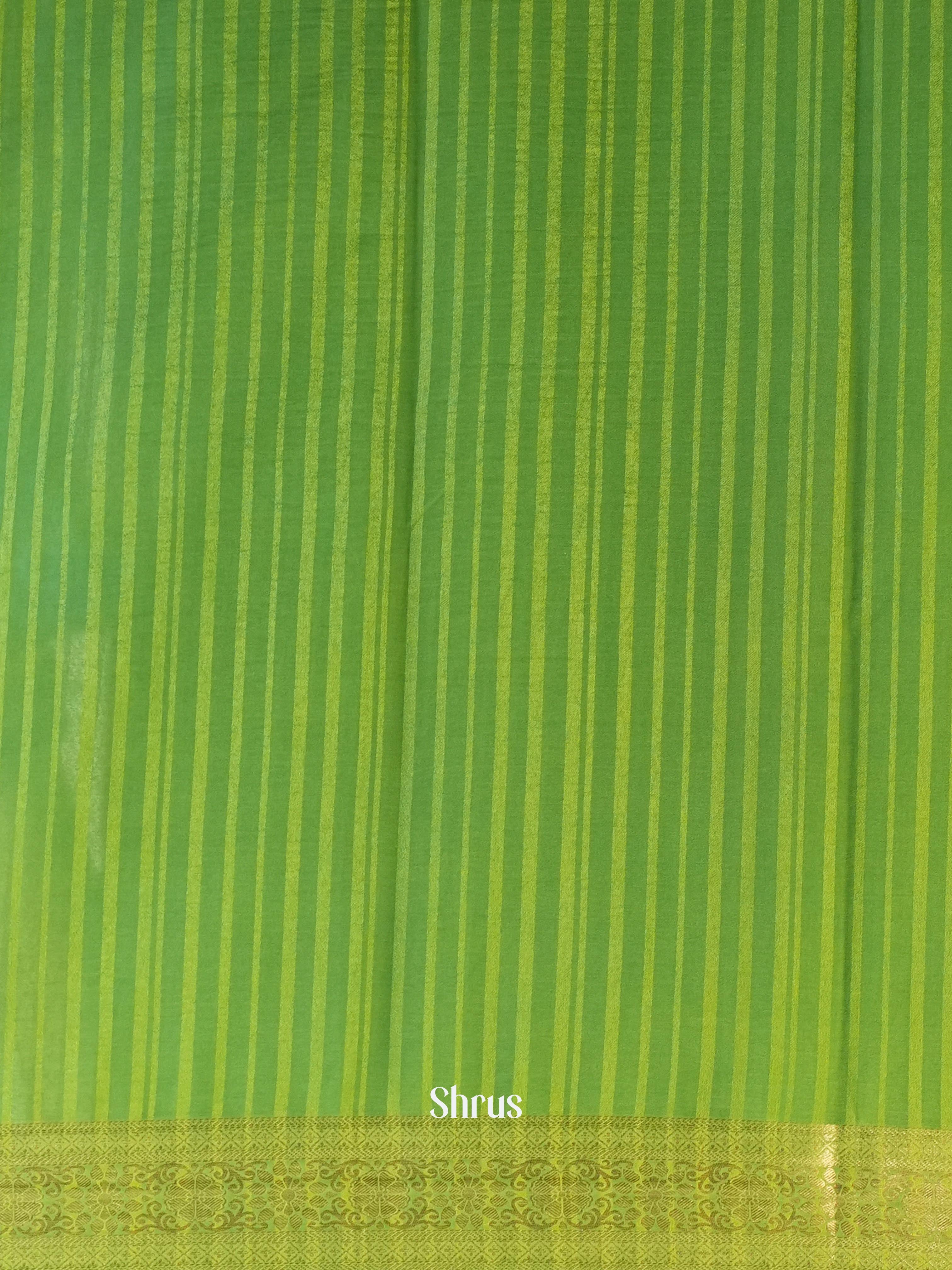 Lite Green - Semi Mysoresilk Saree - Shop on Shrus.com