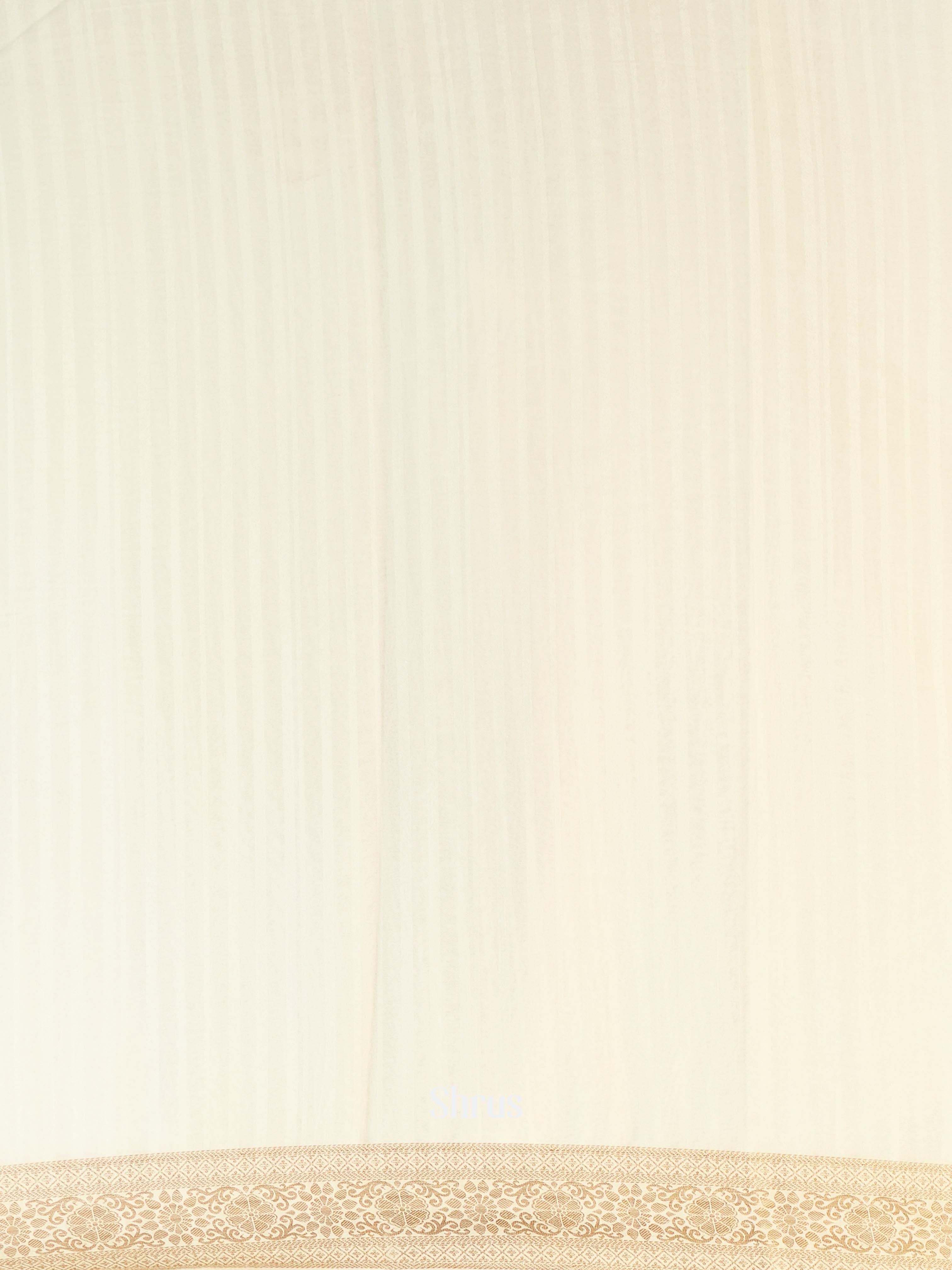 Cream- Semi Mysoresilk Saree - Shop on Shrus.com