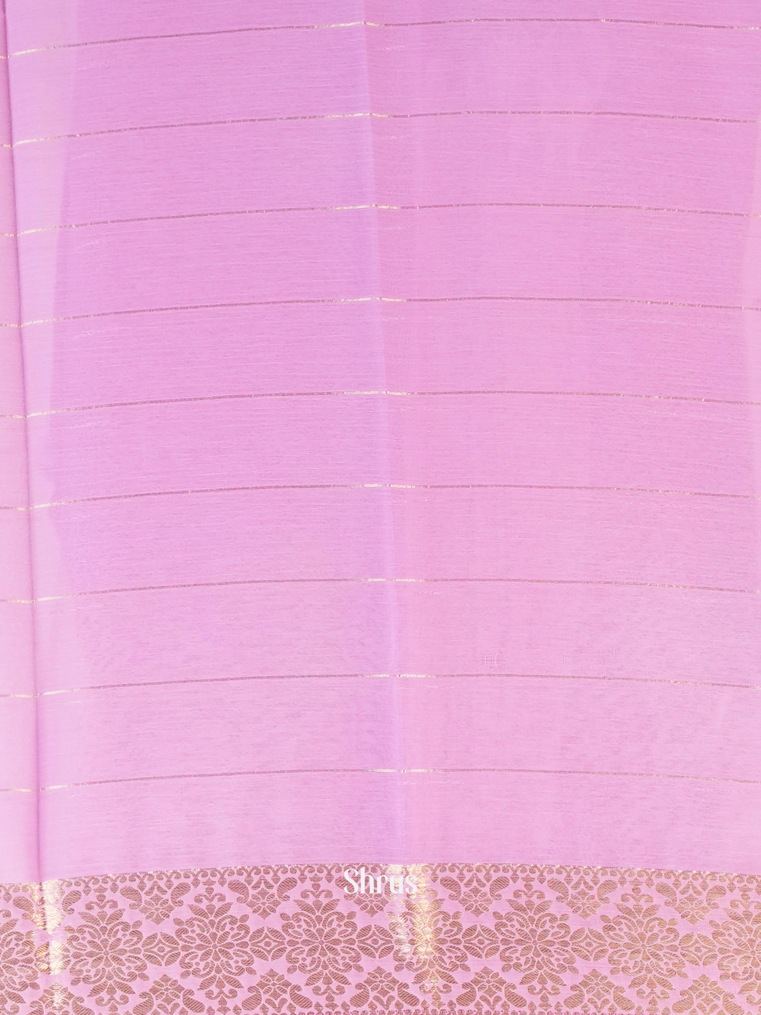 Lavender - Semi Mysoresilk Saree - Shop on Shrus.com