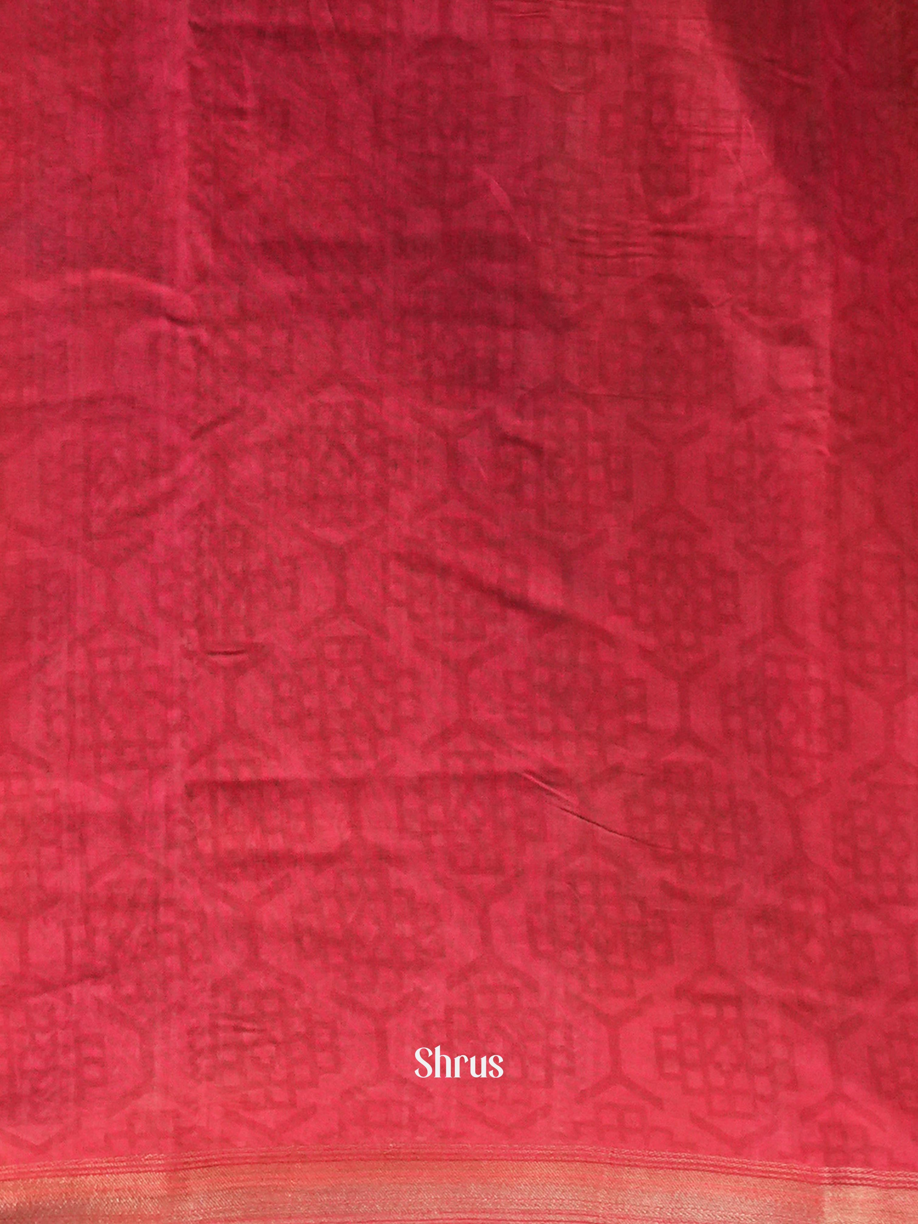 Black & Red - Art Modal Saree - Shop on Shrus.com