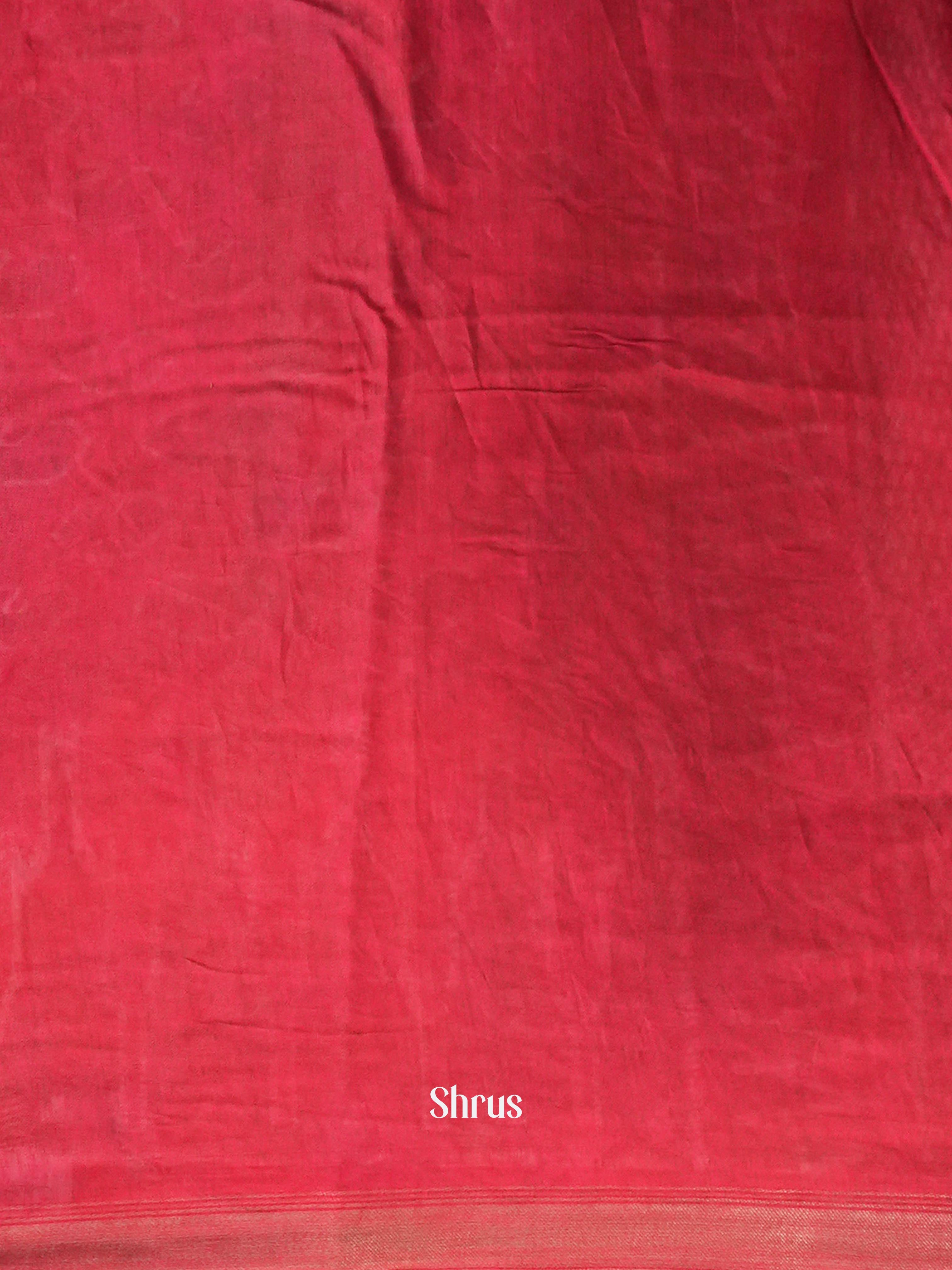 Black & Red - Art Modal Saree - Shop on Shrus.com