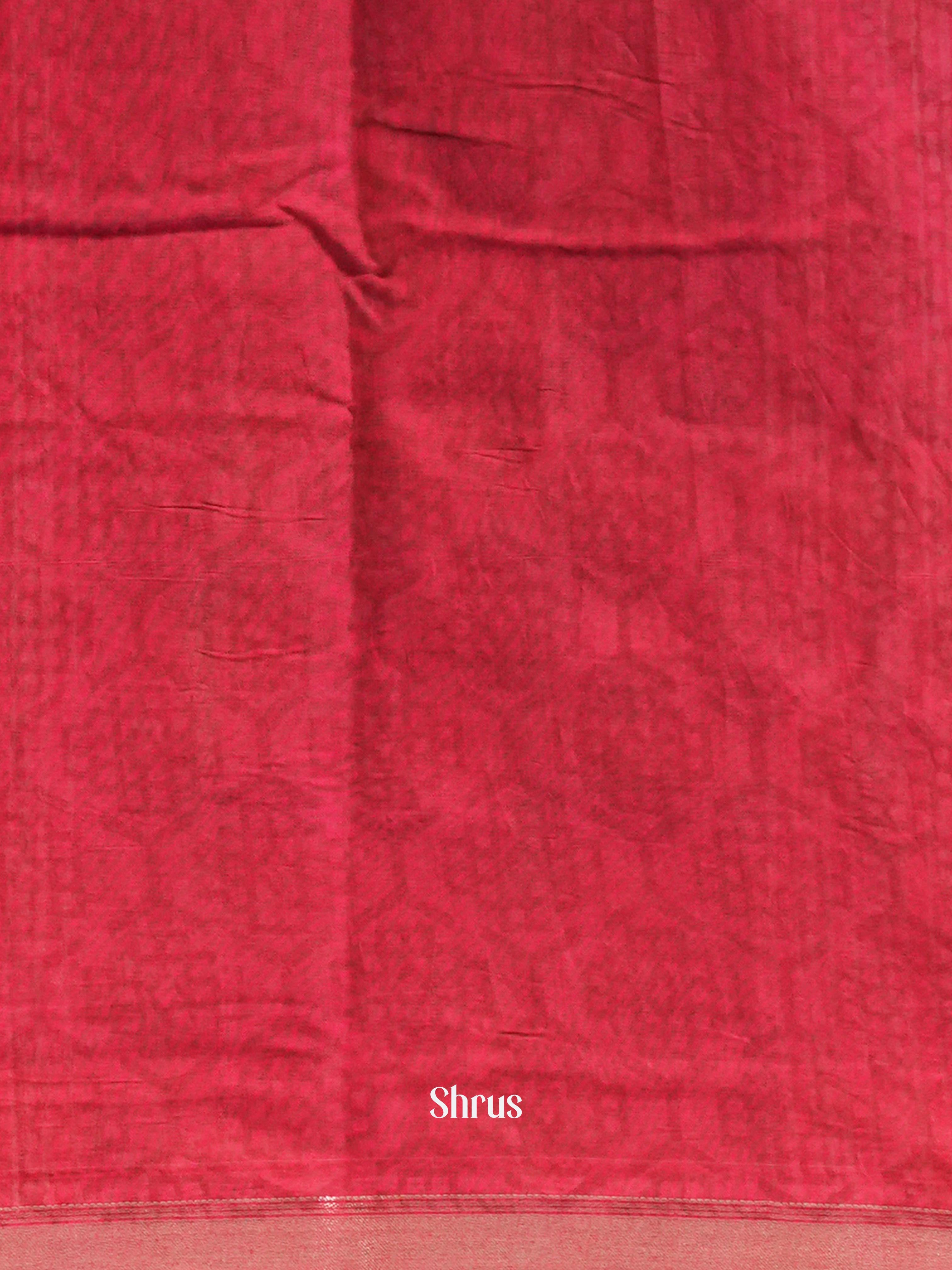 Black & Red - Art Modal Saree - Shop on Shrus.com