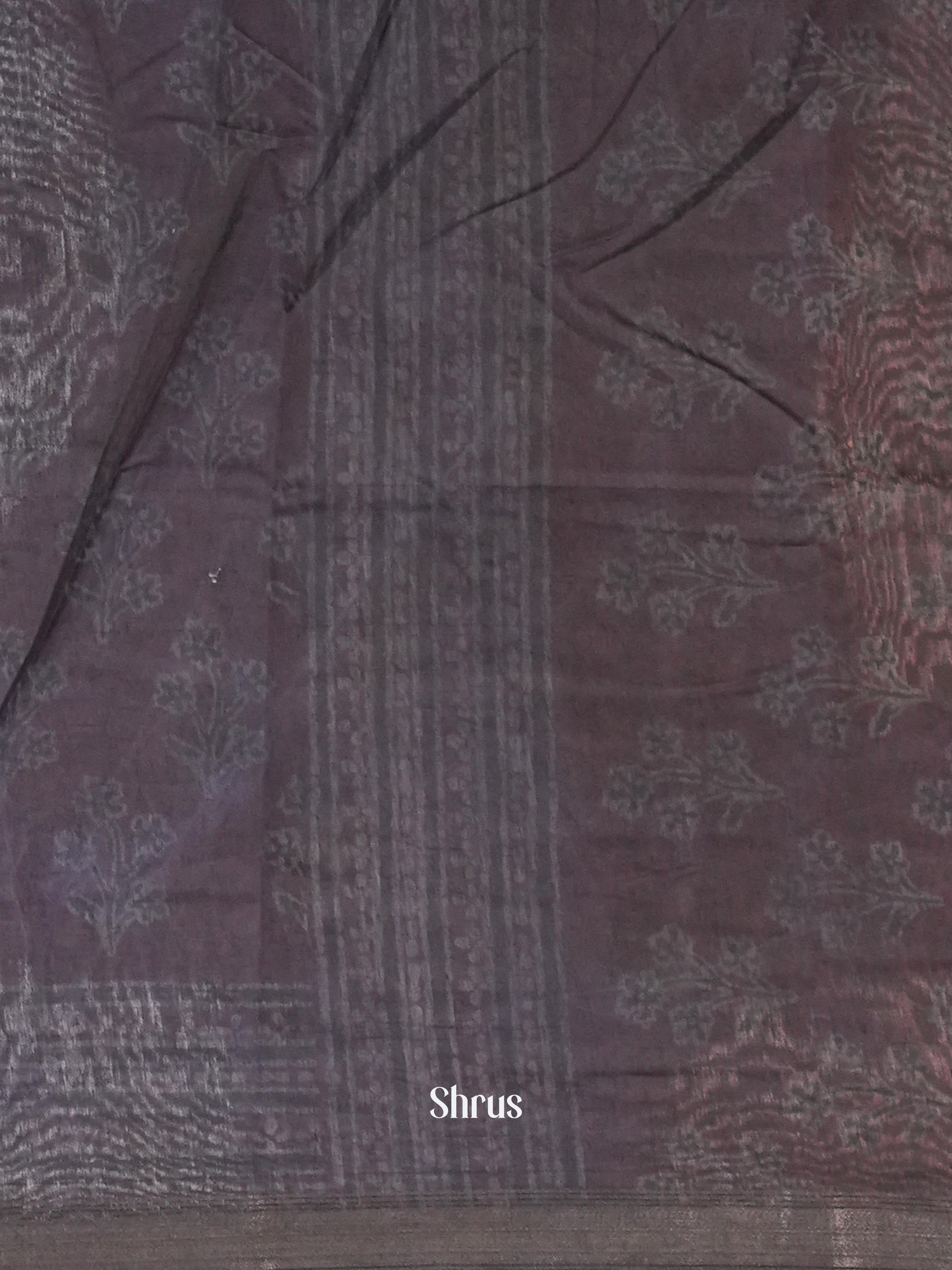 Red & Black - Art Modal Saree - Shop on Shrus.com