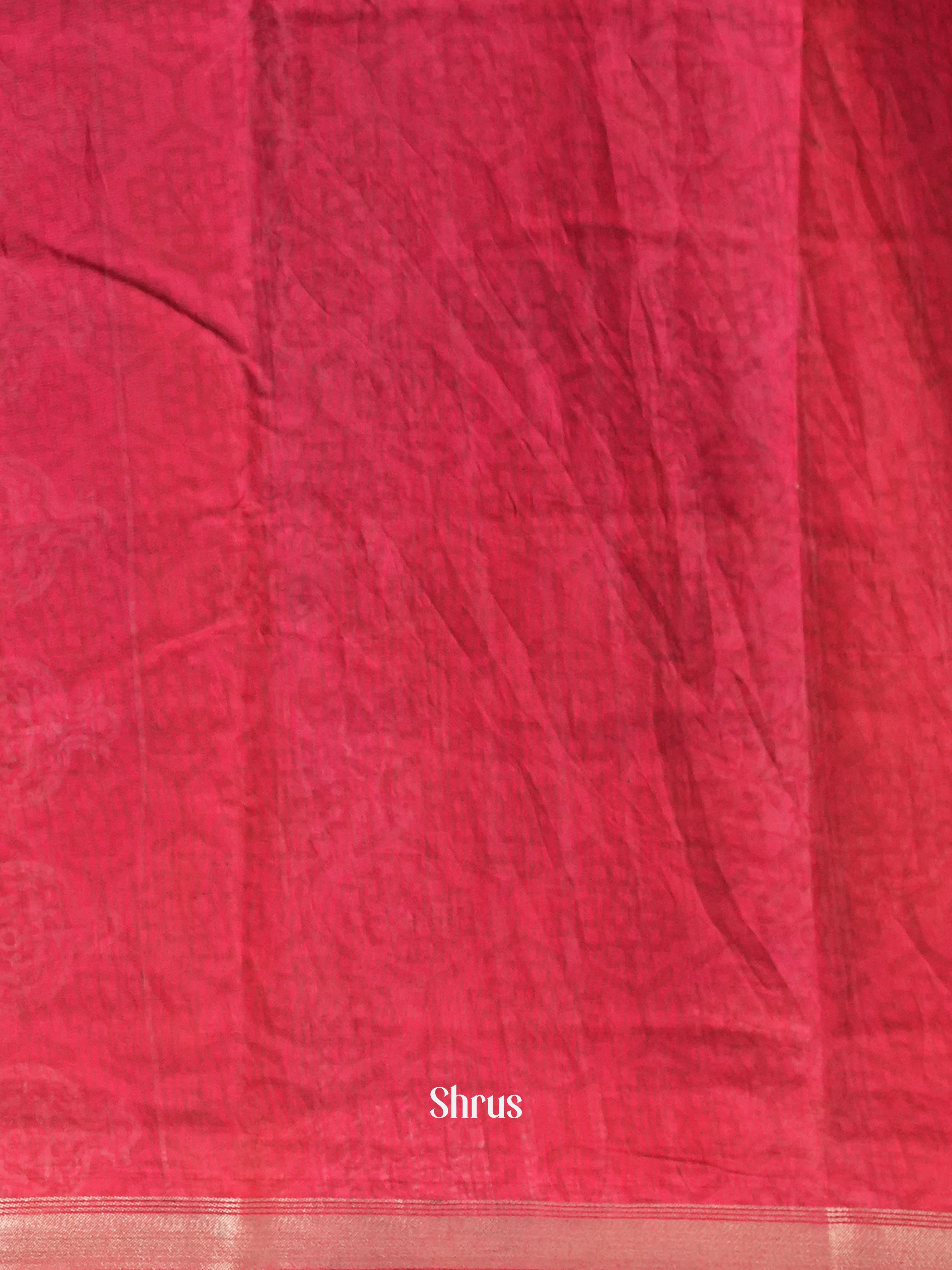 Black & Red - Art Modal Saree - Shop on Shrus.com