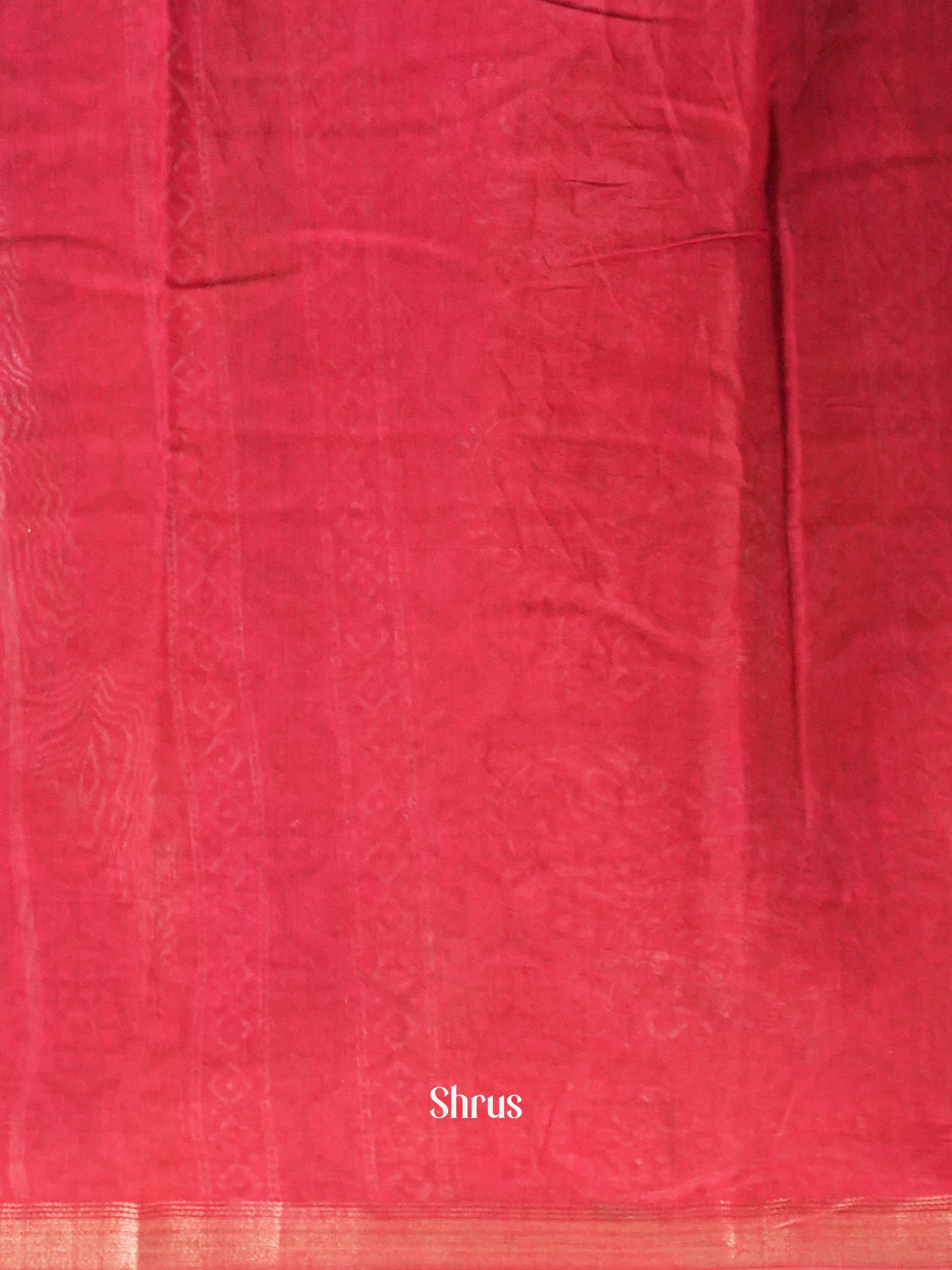 Black & Red - Art Modal Saree - Shop on Shrus.com