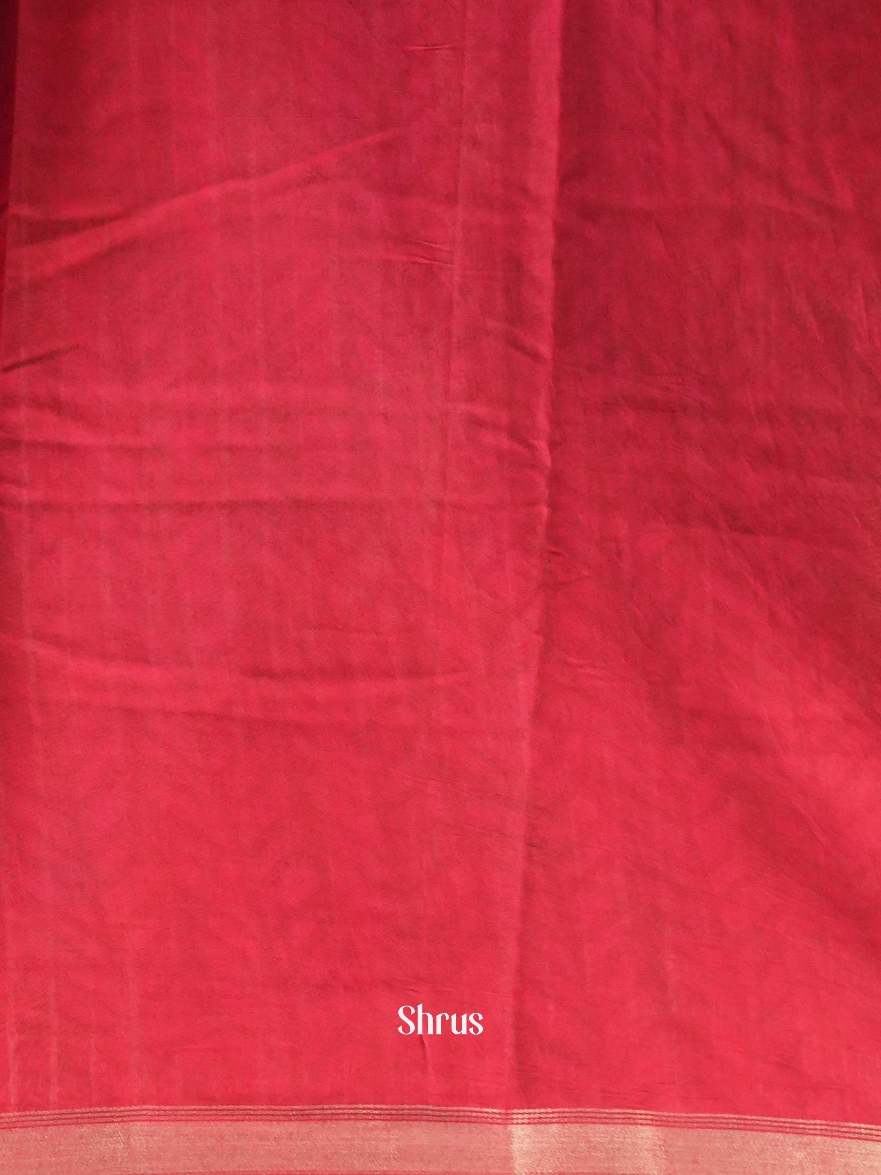 Black & Red - Art Modal Saree - Shop on Shrus.com