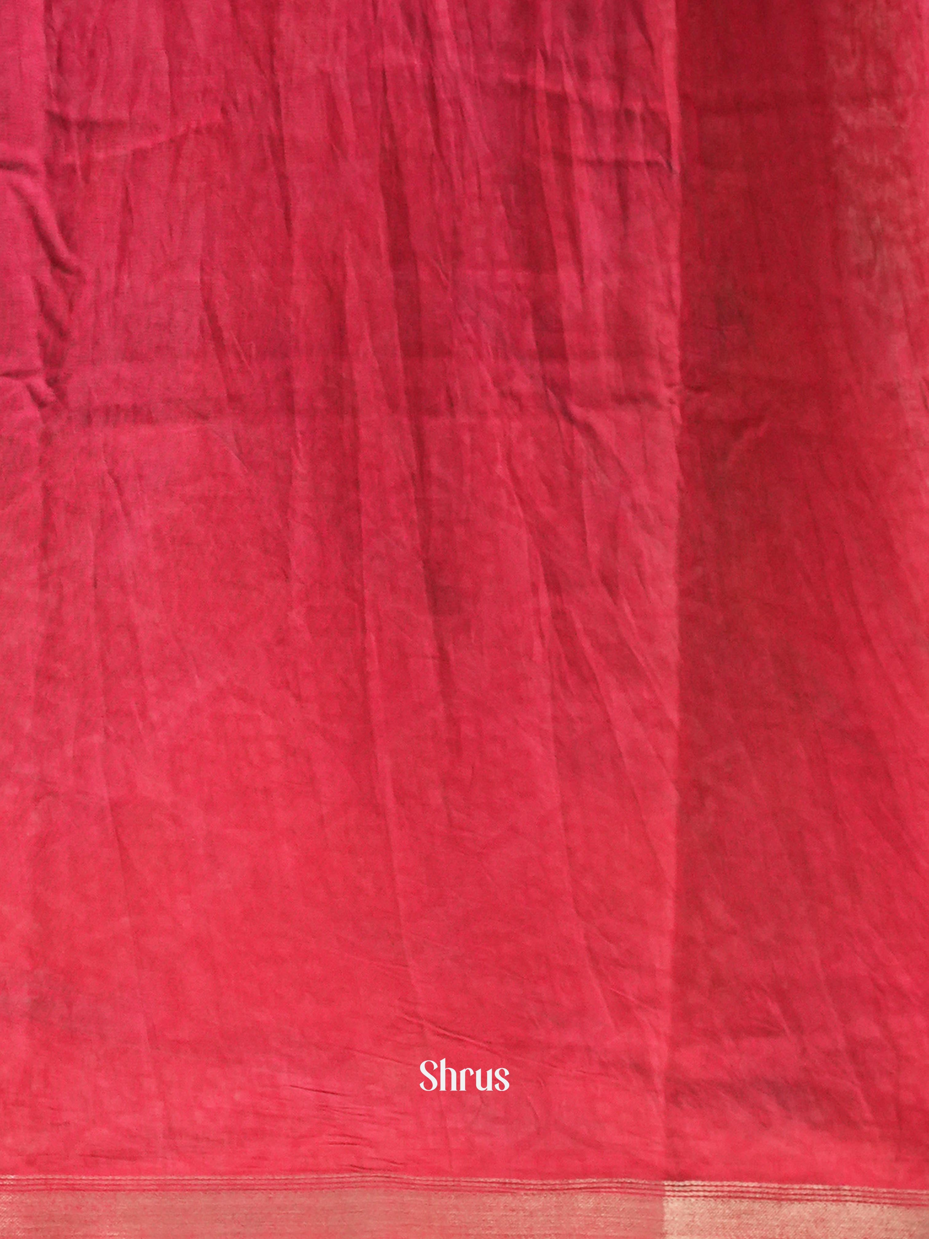 Black & Red - Art Modal Saree - Shop on Shrus.com