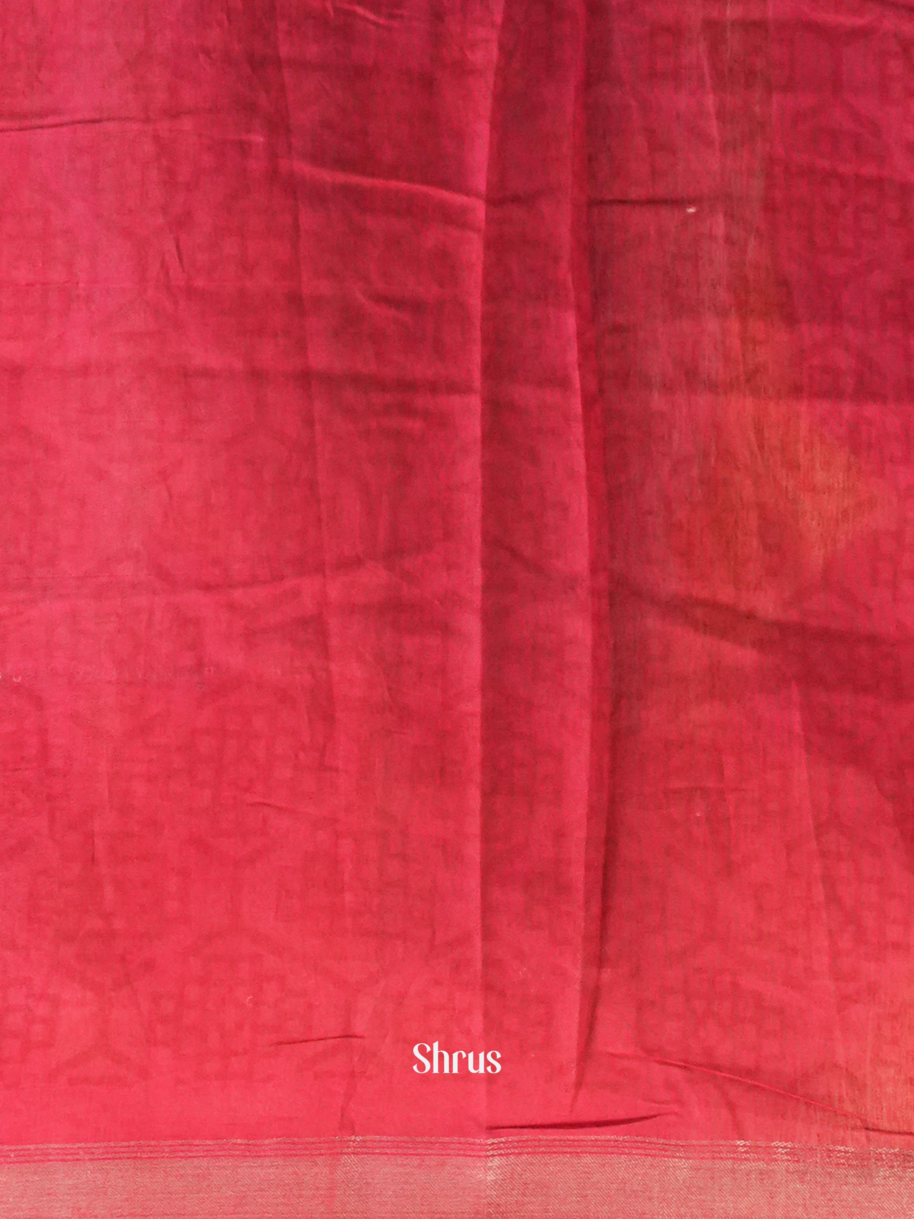 Black & Red - Art Modal Saree - Shop on Shrus.com