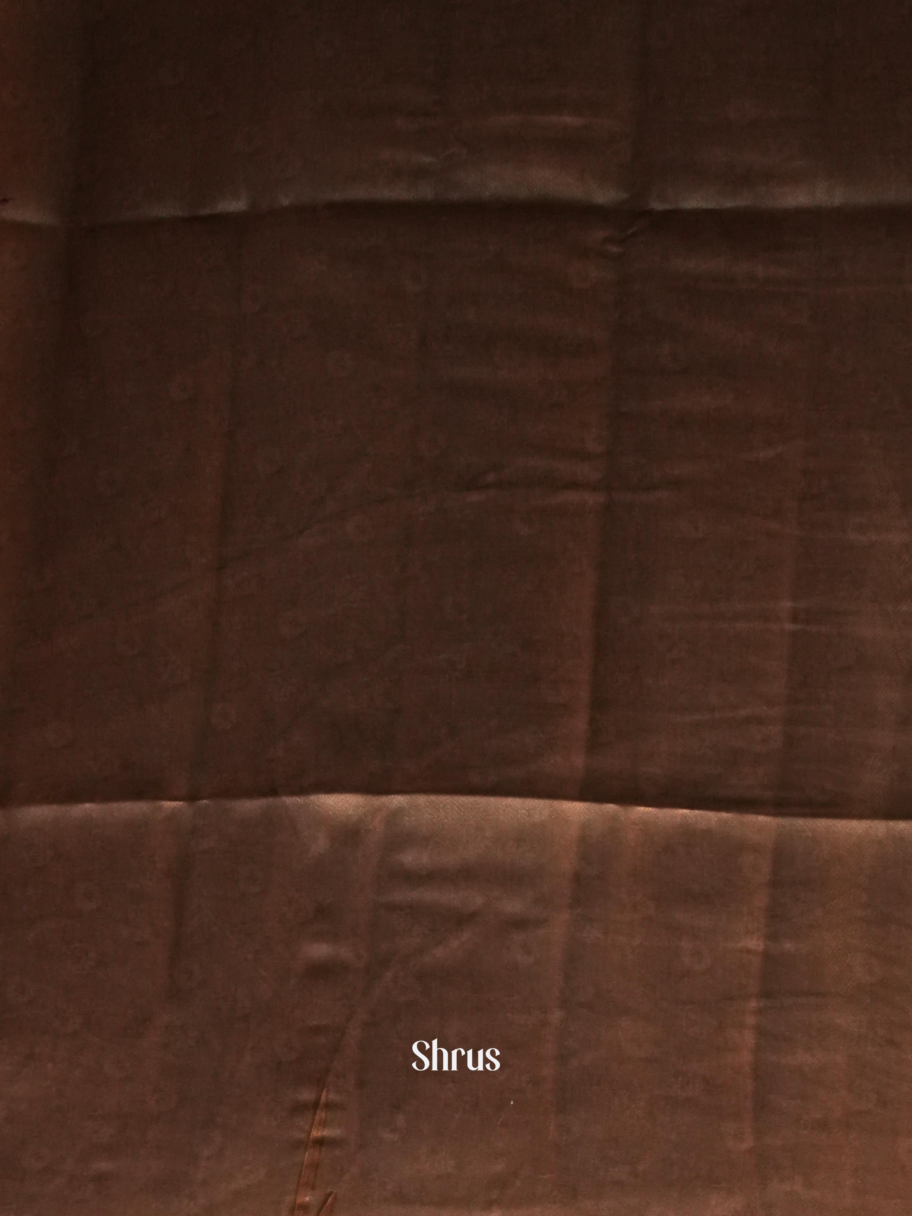 Green & Brown - Moonga Saree - Shop on Shrus.com