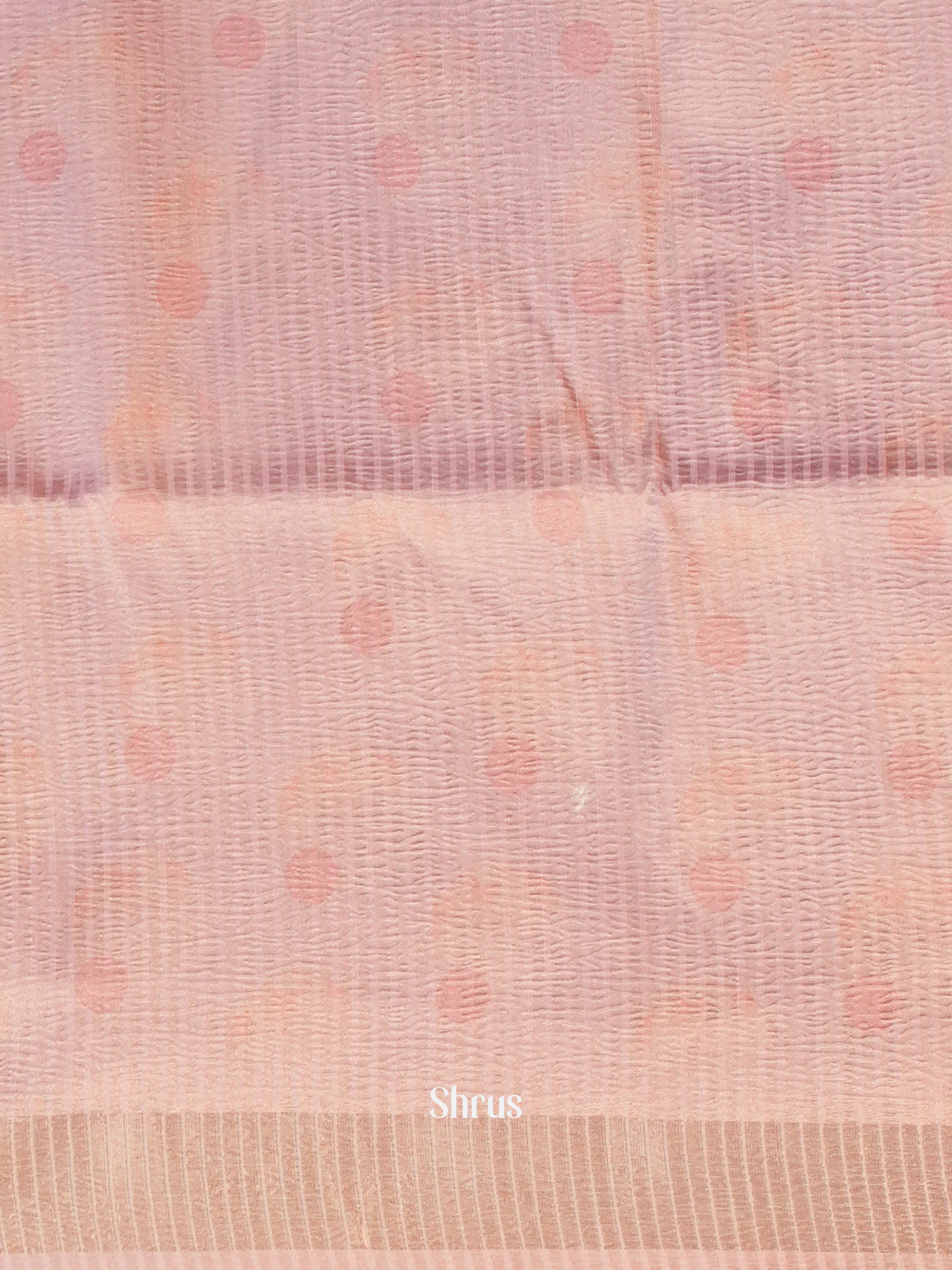 Pink - Bamboo silk Saree - Shop on Shrus.com