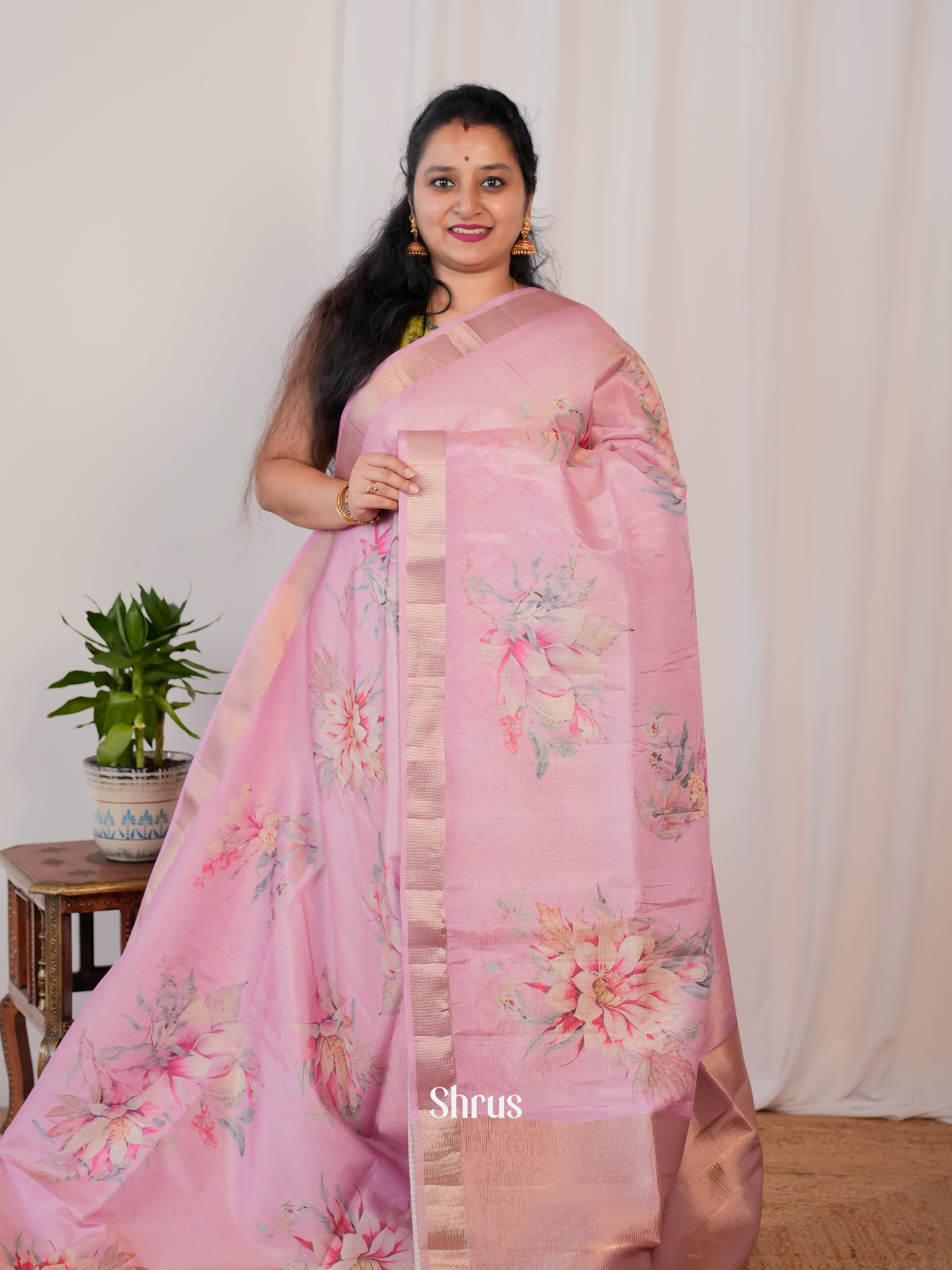 CIS17304 - Bamboo silk Saree - Shop on Shrus.com