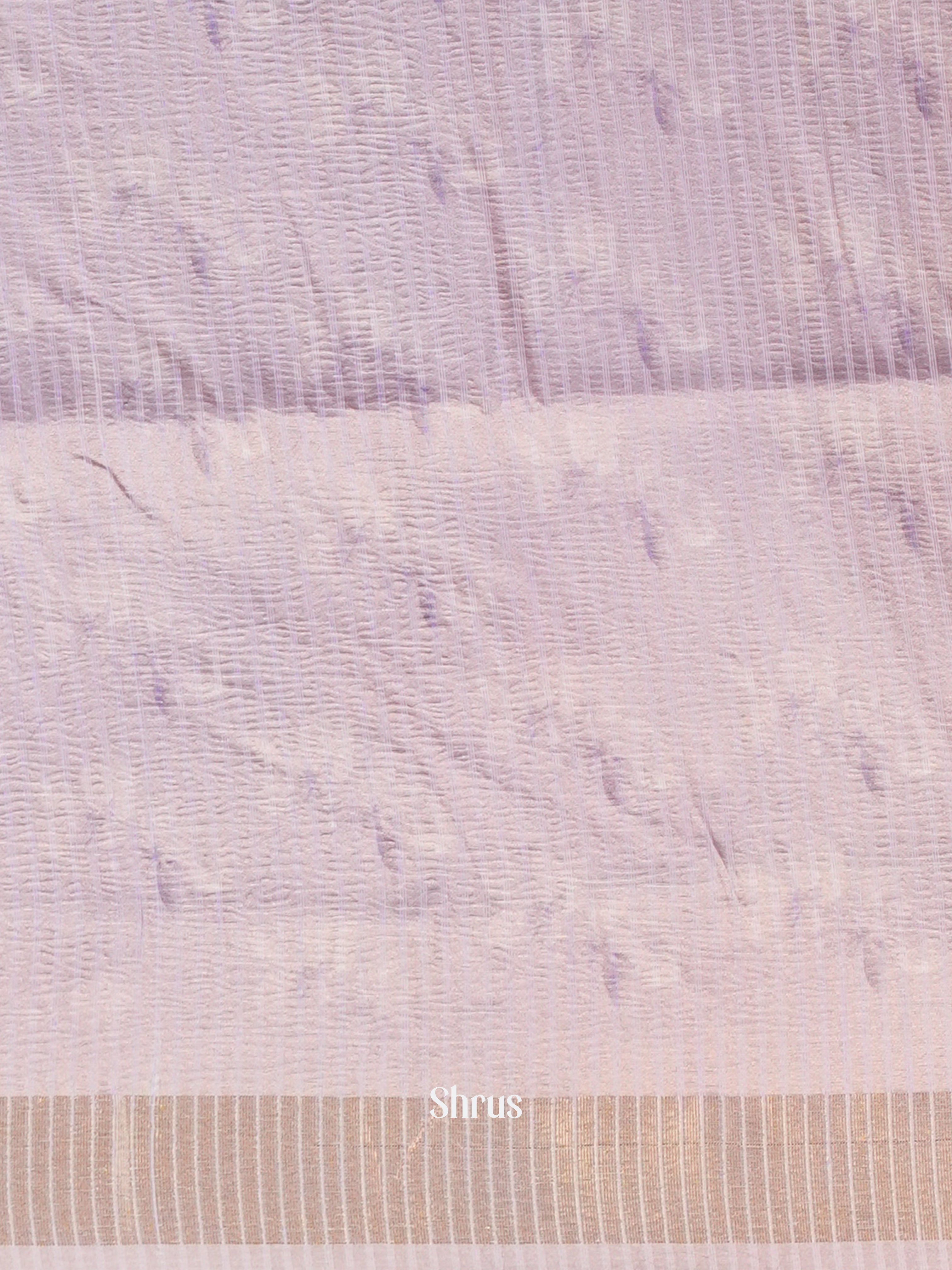 Mild Lavender - Bamboo silk Saree - Shop on Shrus.com