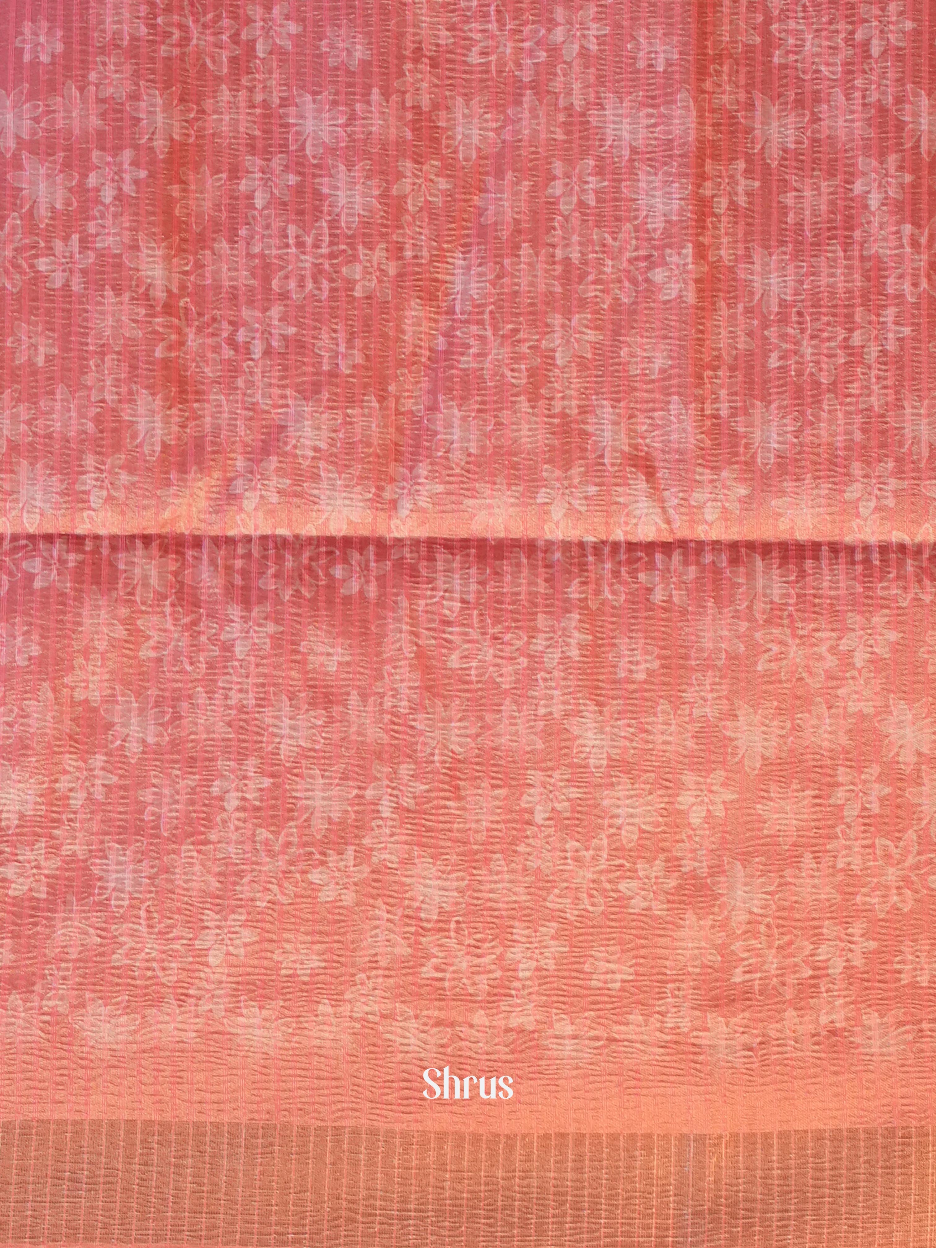 Pink - Bamboo Silk Saree - Shop on Shrus.com