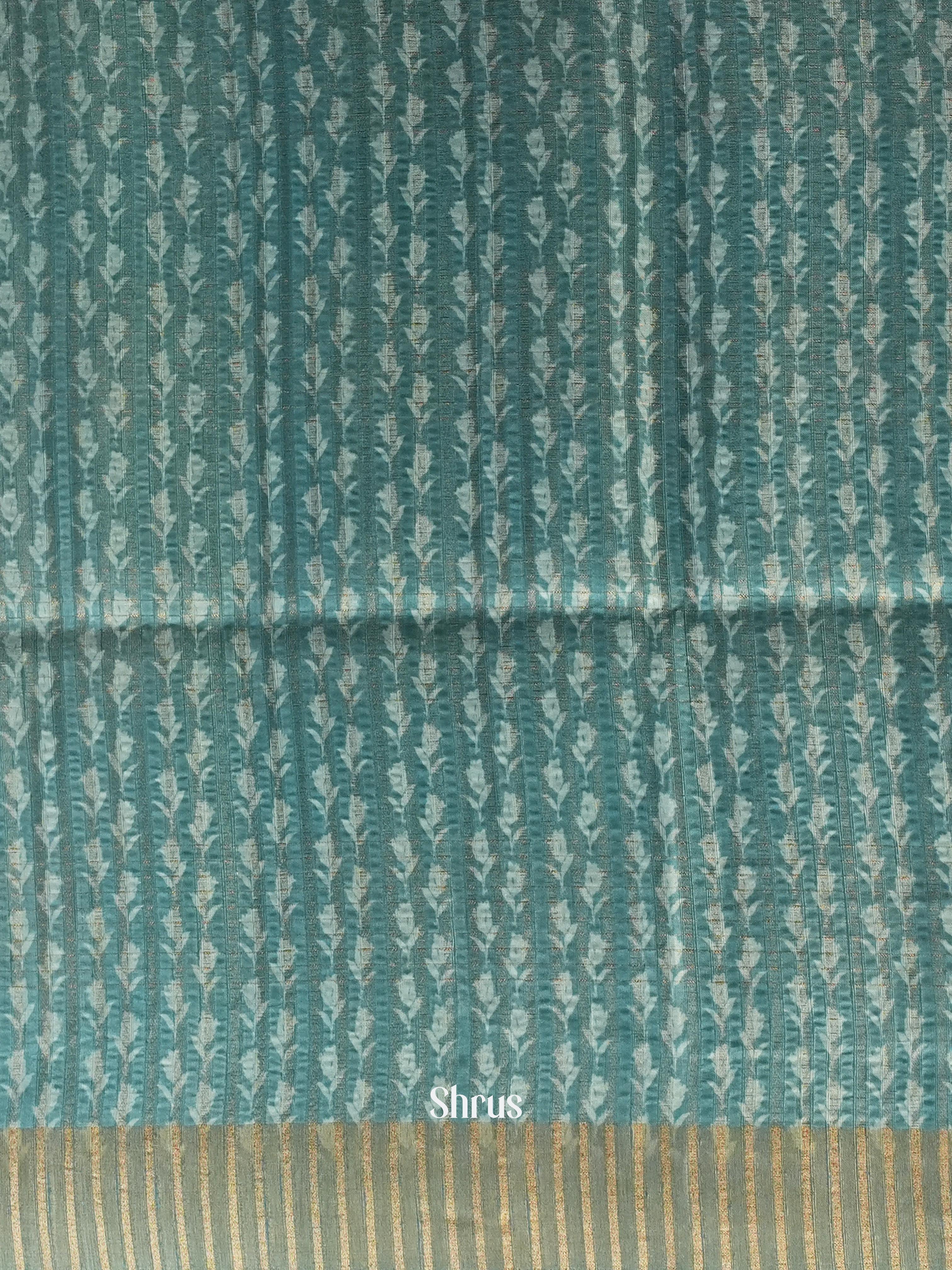 Blue- Moonga Saree - Shop on Shrus.com