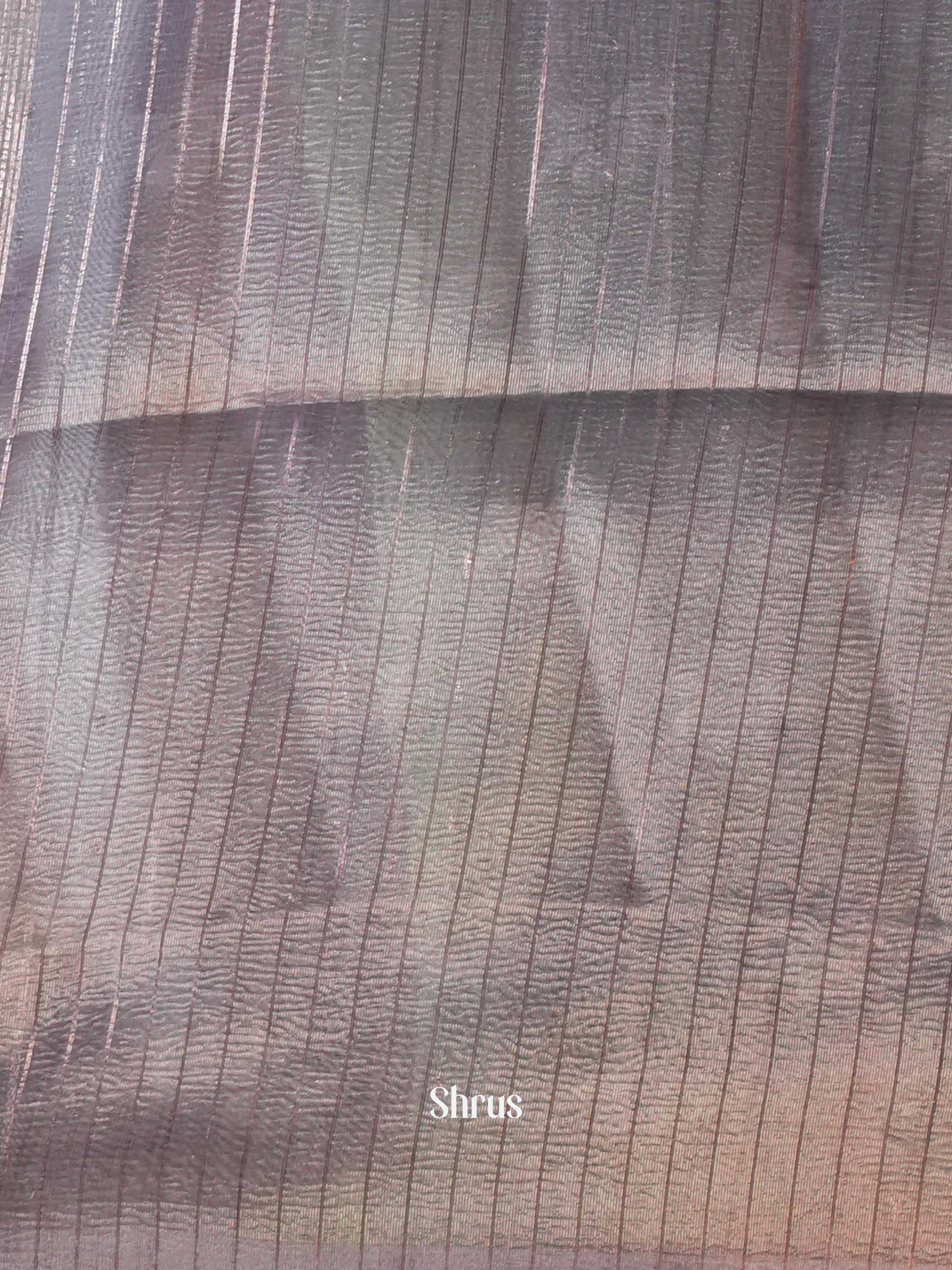Purple - Bamboo Silk Saree - Shop on Shrus.com