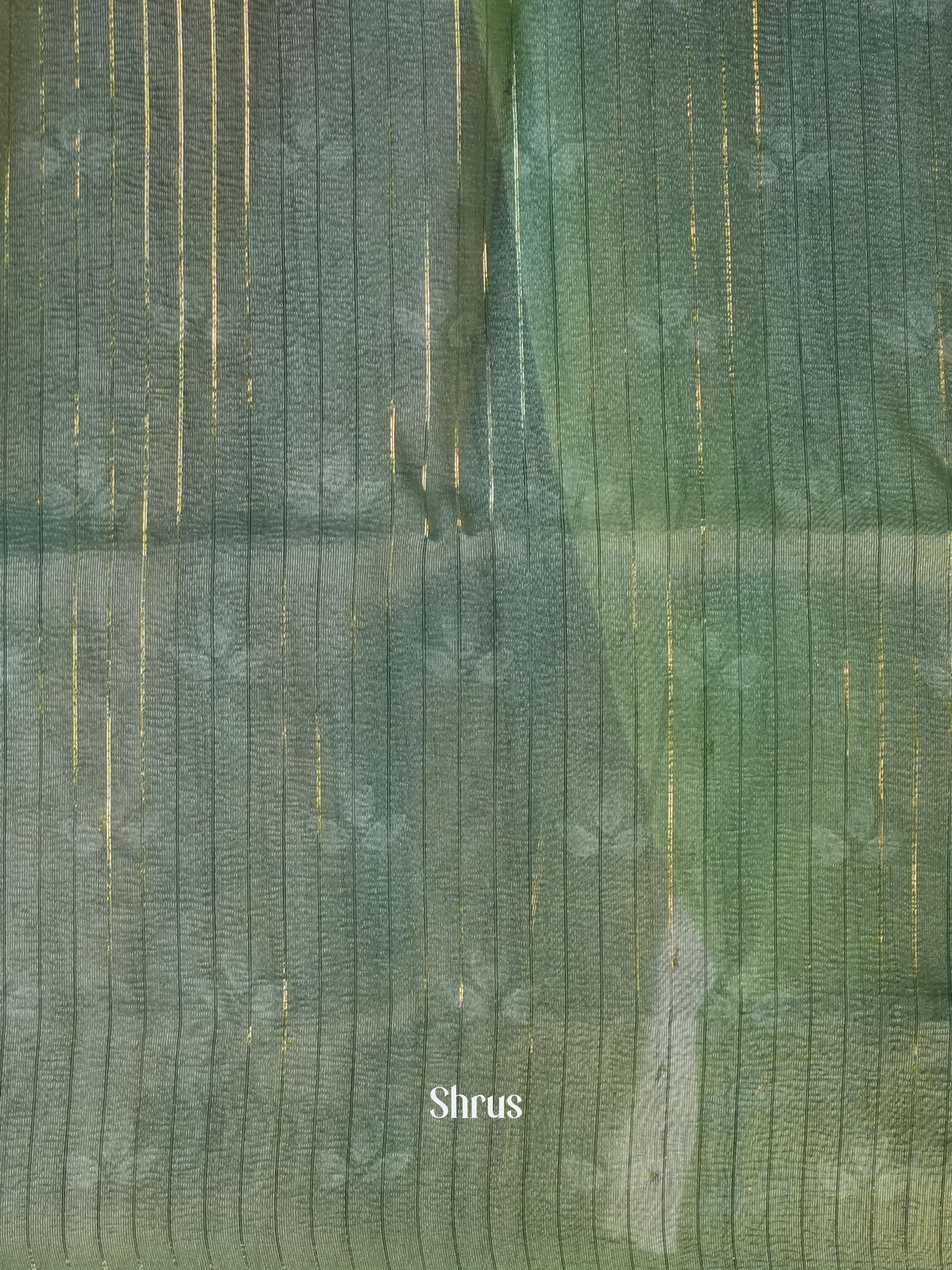 Green- Bamboo Silk Saree - Shop on Shrus.com