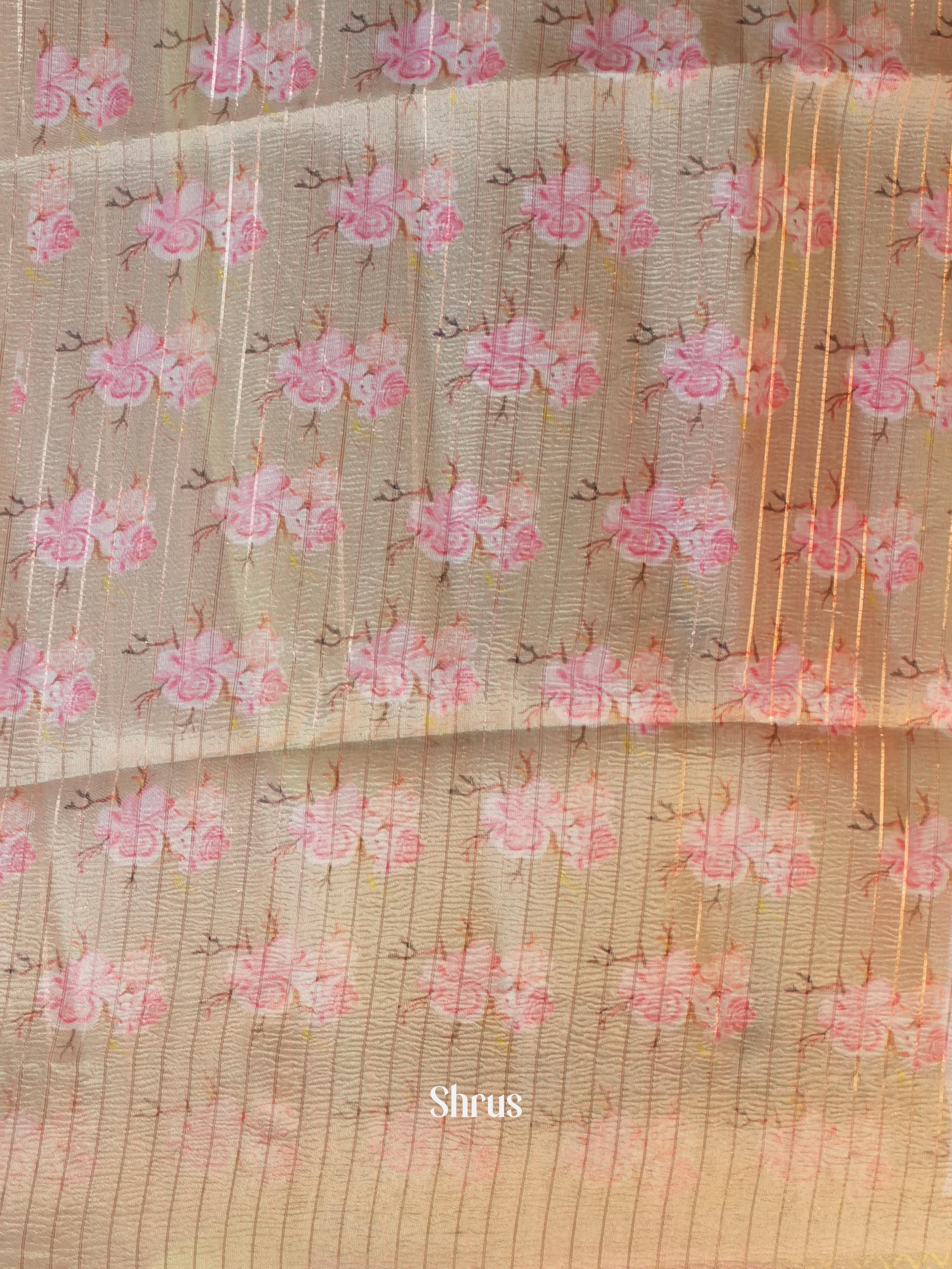Grey - Bamboo Silk Saree - Shop on Shrus.com