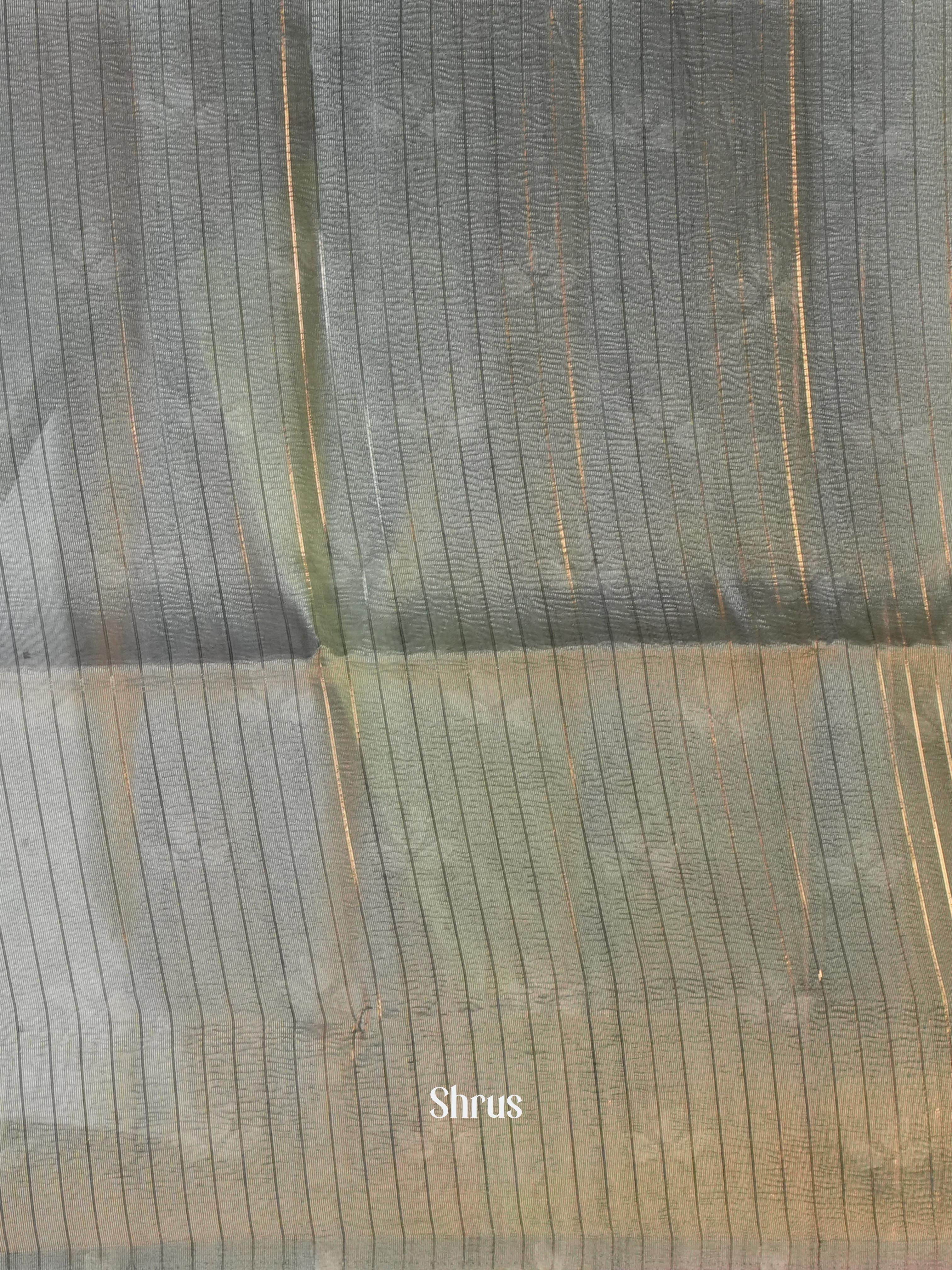 Grey - Bamboo Silk Saree - Shop on Shrus.com